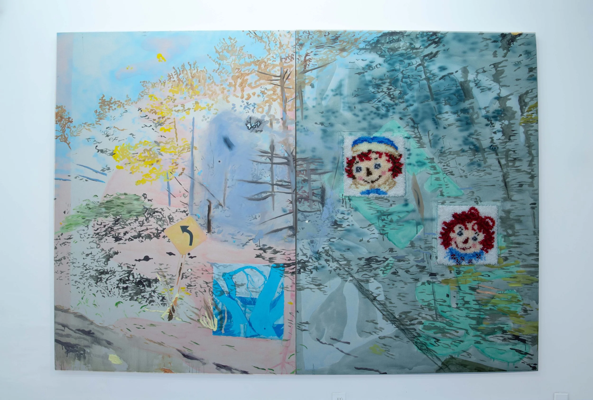 Mariel Rolwing Montes
Paradox Lost
2023
Oil, airbrush, and latch hook rug on canvas
72 x 84 in.
183 x 213 cm