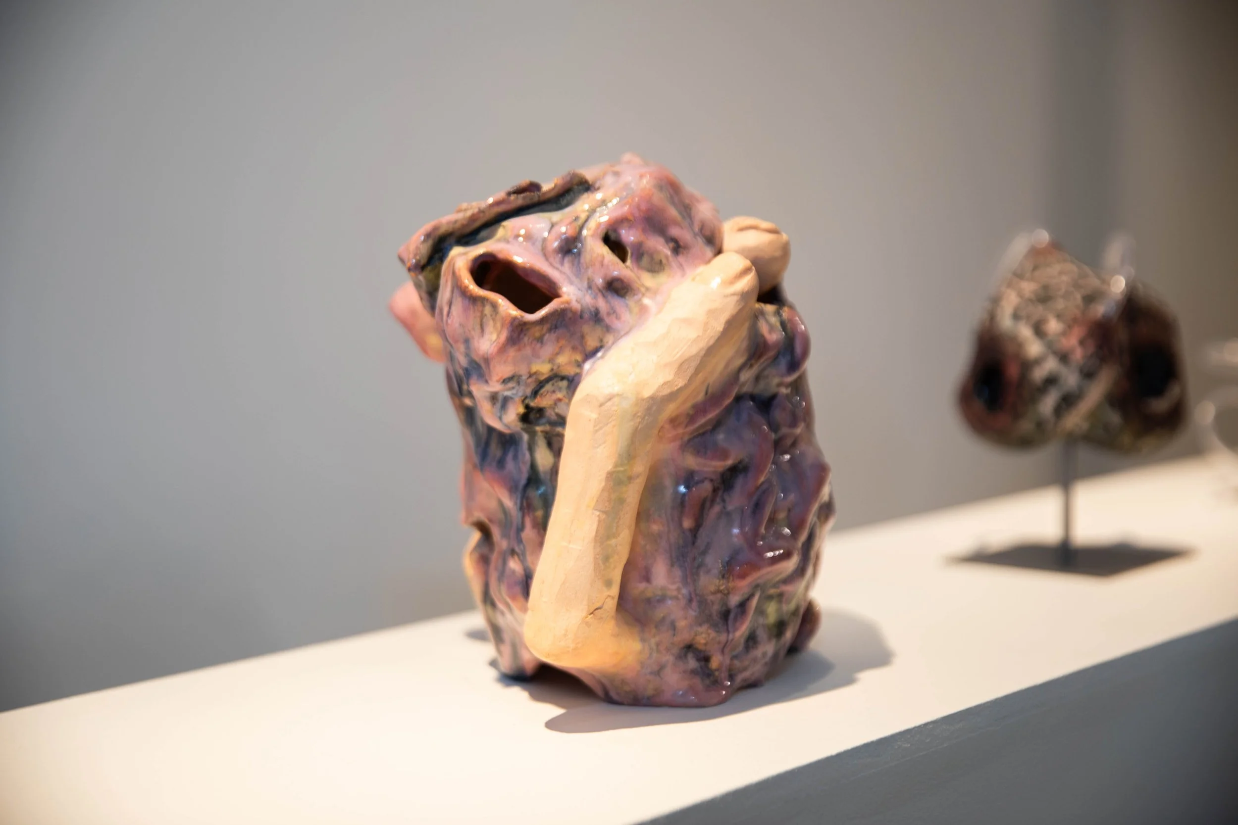 Patrick Bell
Untitled
2024
Ceramic, glaze, paint, enamel
10 x 10 x 7.5 in
25.4 x 25.4 x 19.05