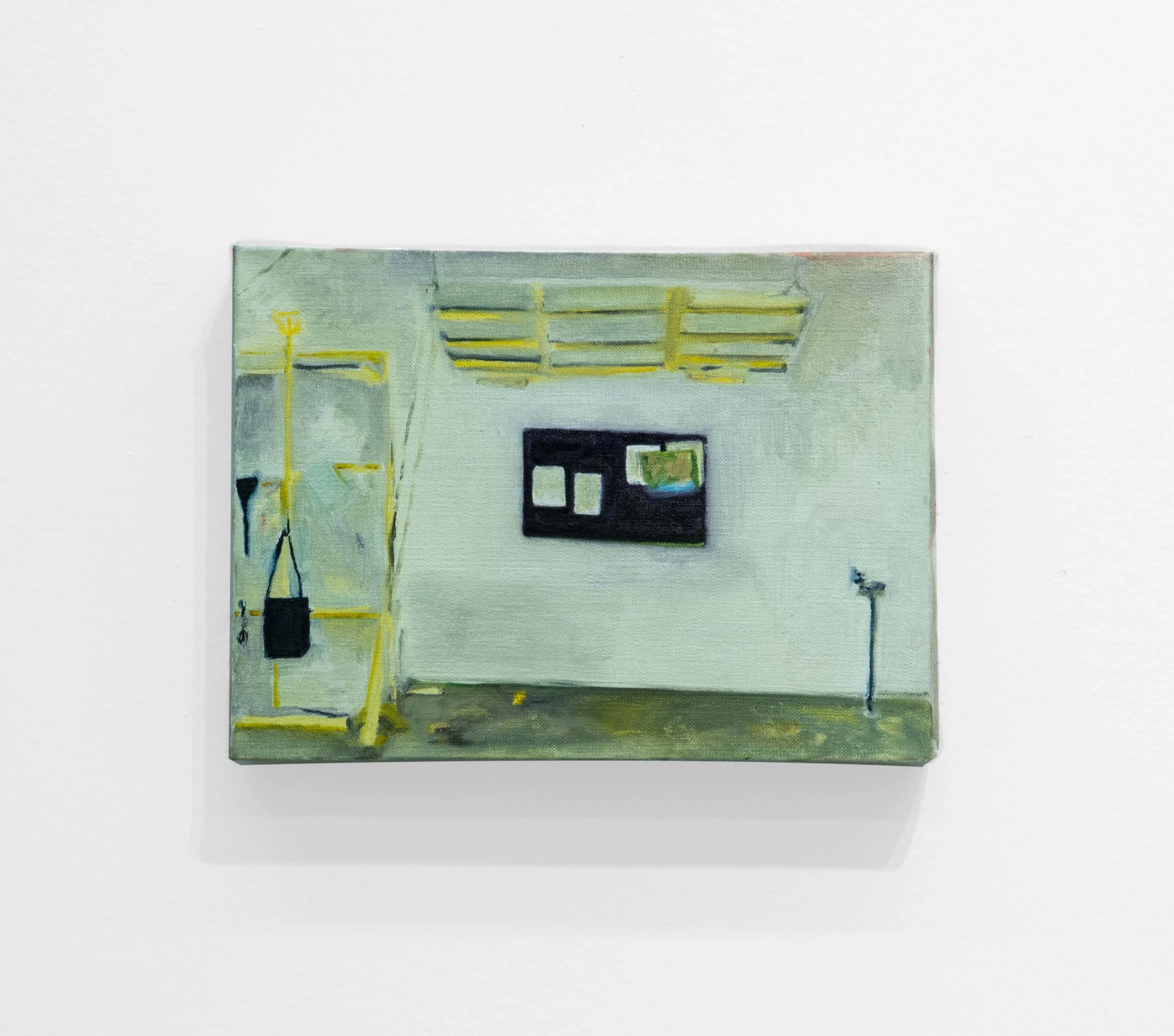 Alex Schmidt
safe behind the painting
2025
Oil on linen
5 x 7 x 1.5 in.
13 x 18 x 4 cm.