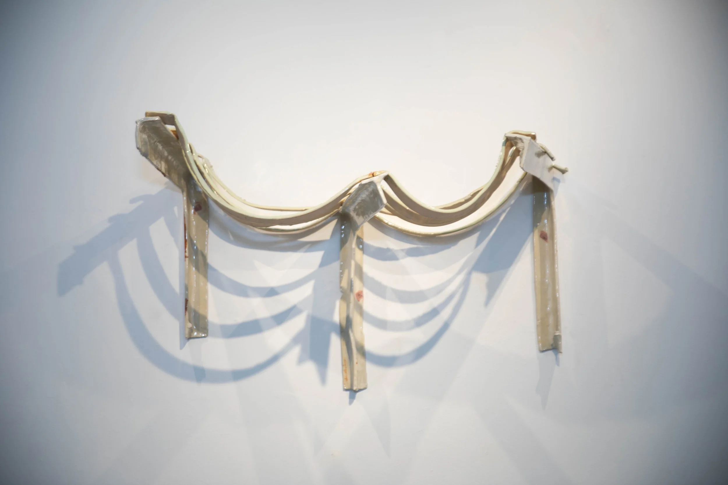 Charlie Lambert
Bearing Weight
2024
Ceramic, glaze, oil pastel, wild clay harvested in Virginia
Dimensions variable 
