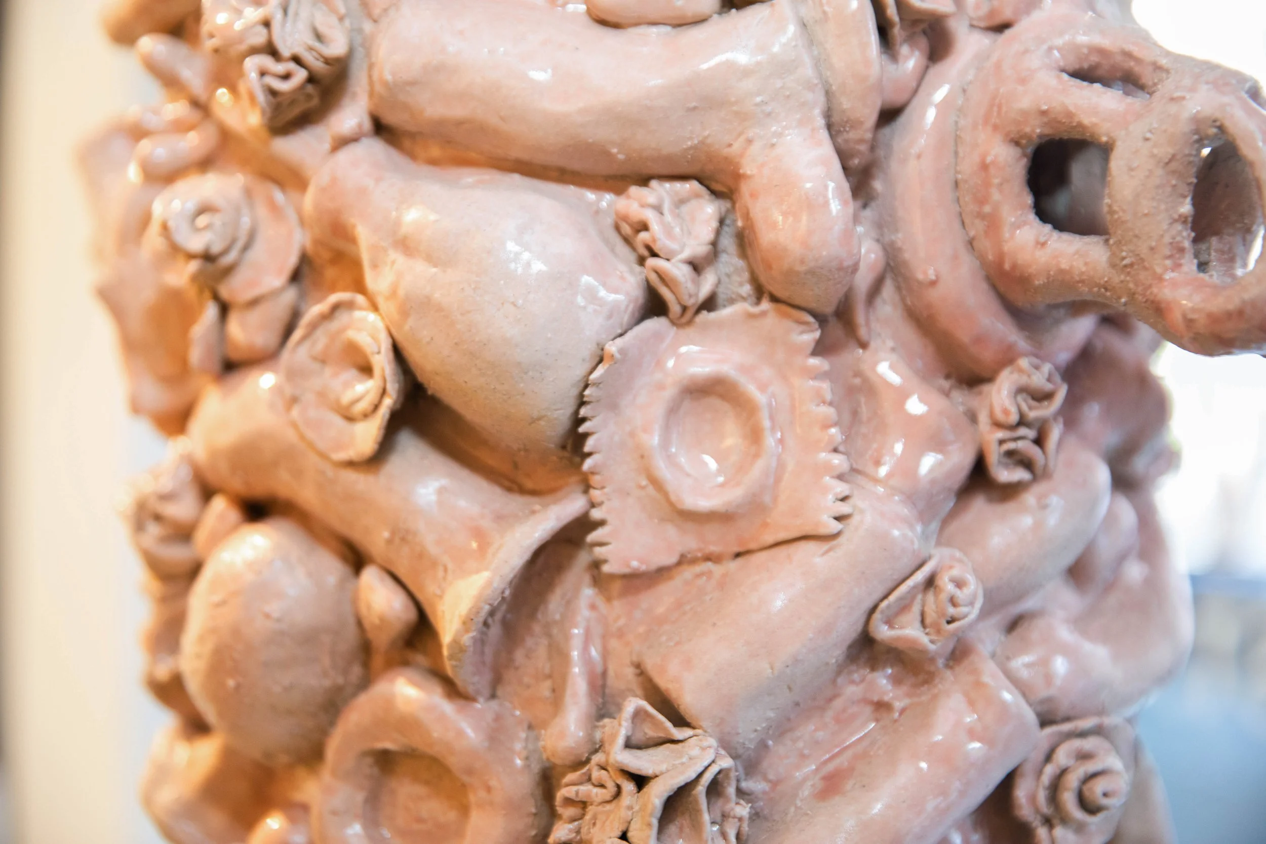 Tucker Claxton
Harmonious release  (detail)
2024
Cone 6 ceramic
34 x 11x 11 in
86.36 x 27.94 x 27.94 cm