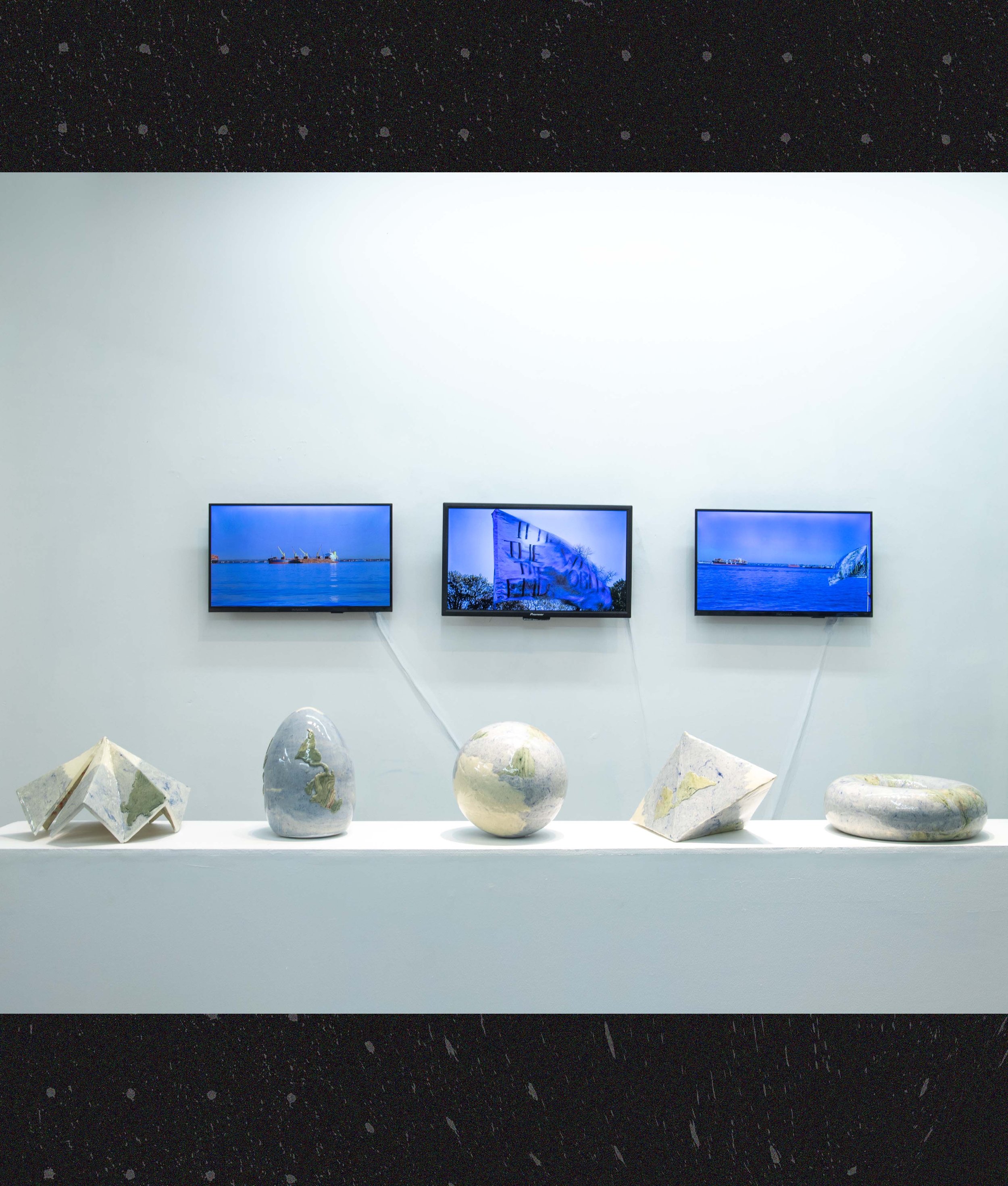 Vanessa Sandoval
G E O D E S Y
2025
Ceramics 
Series of 10
Dimensions variable

Flags for the End of the World
2024 - 2025
3 Videos
Runtimes
Video 1 - 9:51
Video 2 - 9:34
Video 3 - 19:53

