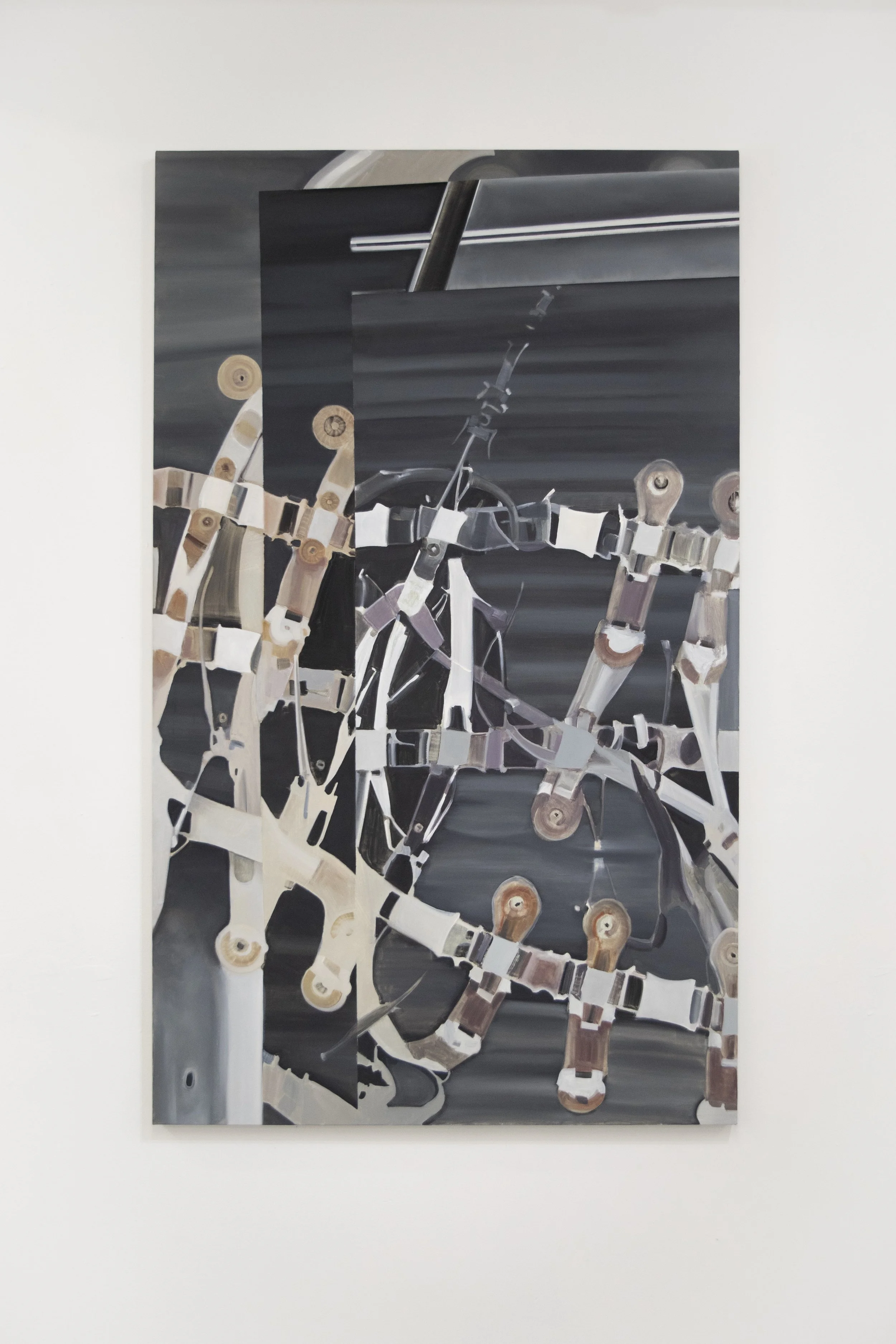 Parker Conrad  
Possible Unconscious Resistance to the Will of the Surgeon, 2026
Oil on canvas
60 x 30 inches
152.4 x 76.2 cm