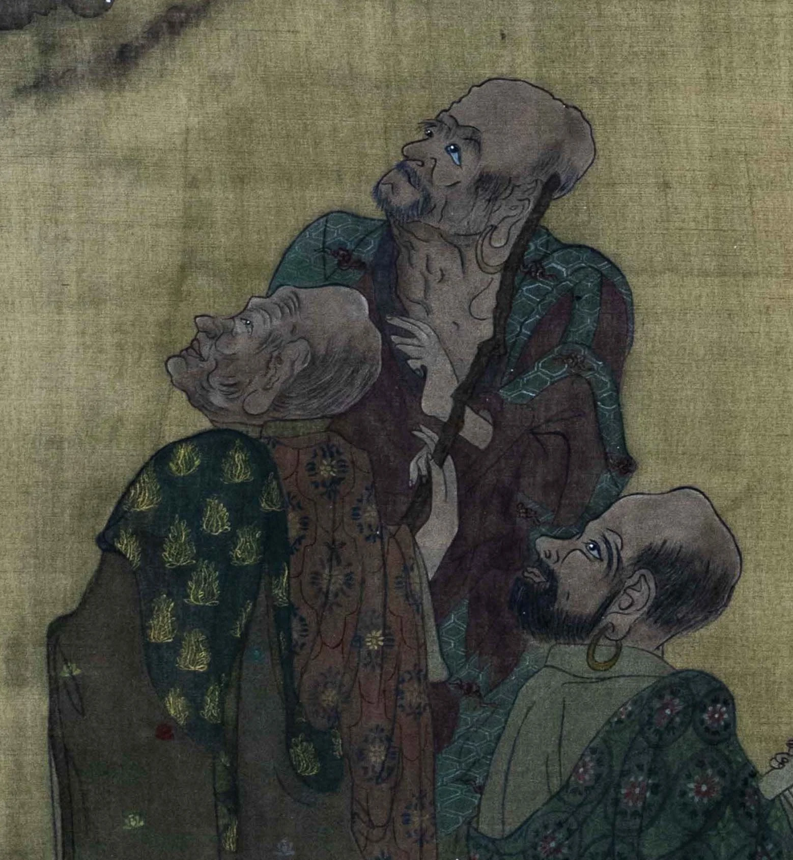 Zhiqian Wang
We Meet, When Earth Rises (detail)
2023
Ink and mineral color on silk
27.5 x 80.7 in.
70 x 205 cm.