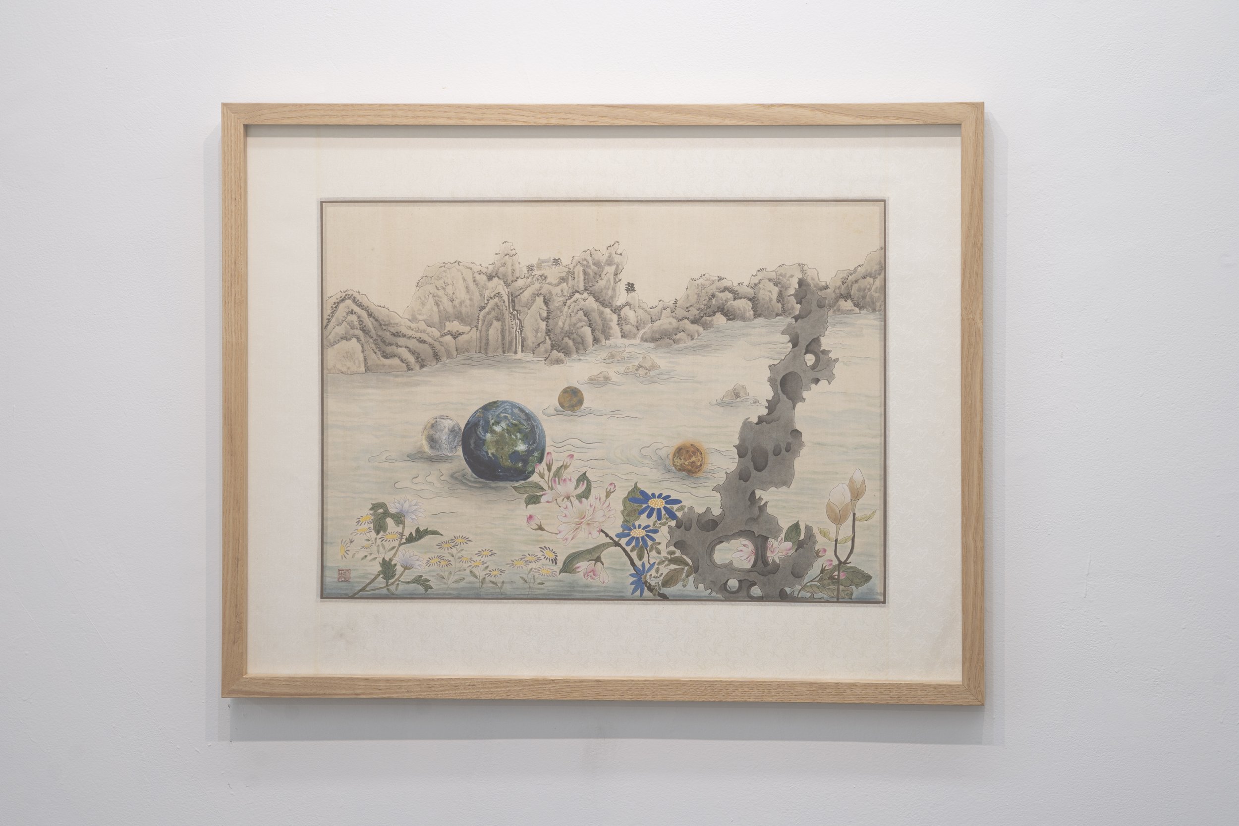 Zhiqian Wang
The Enigma of Initial Condition, 2019
Ink and color on paper
27 x 21 inches
68.58 x 53.34 cm