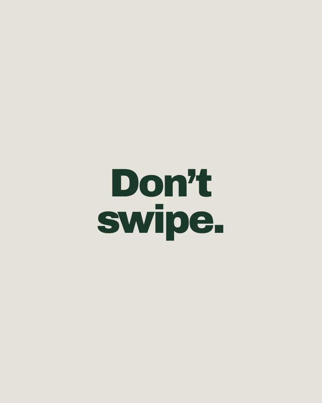 don&rsquo;t swipe.

most brands get ignored, not because they&rsquo;re bad,
but because they don&rsquo;t give people a reason to stop.

strategy is what makes the difference.

we build brands people actually pay attention to.

dm us if you&rsquo;re r