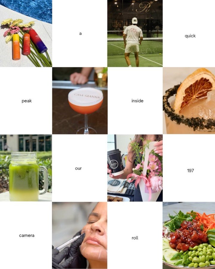 a quick peek inside our camera roll lately ✨

medspa shoots, food content, launch days, random bts moments, and visuals we can&rsquo;t stop thinking about.

just another week at 197.

#creativeagency #contentcreation #socialmediamarketing #brandstrat