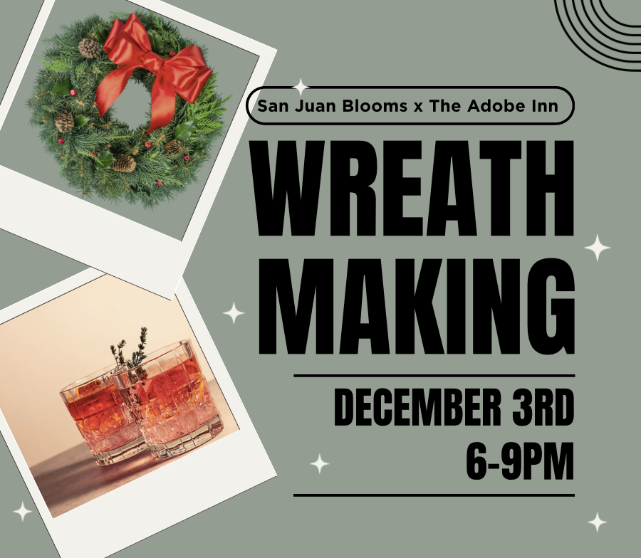 December Workshop | Wreath Making at The Adobe Inn