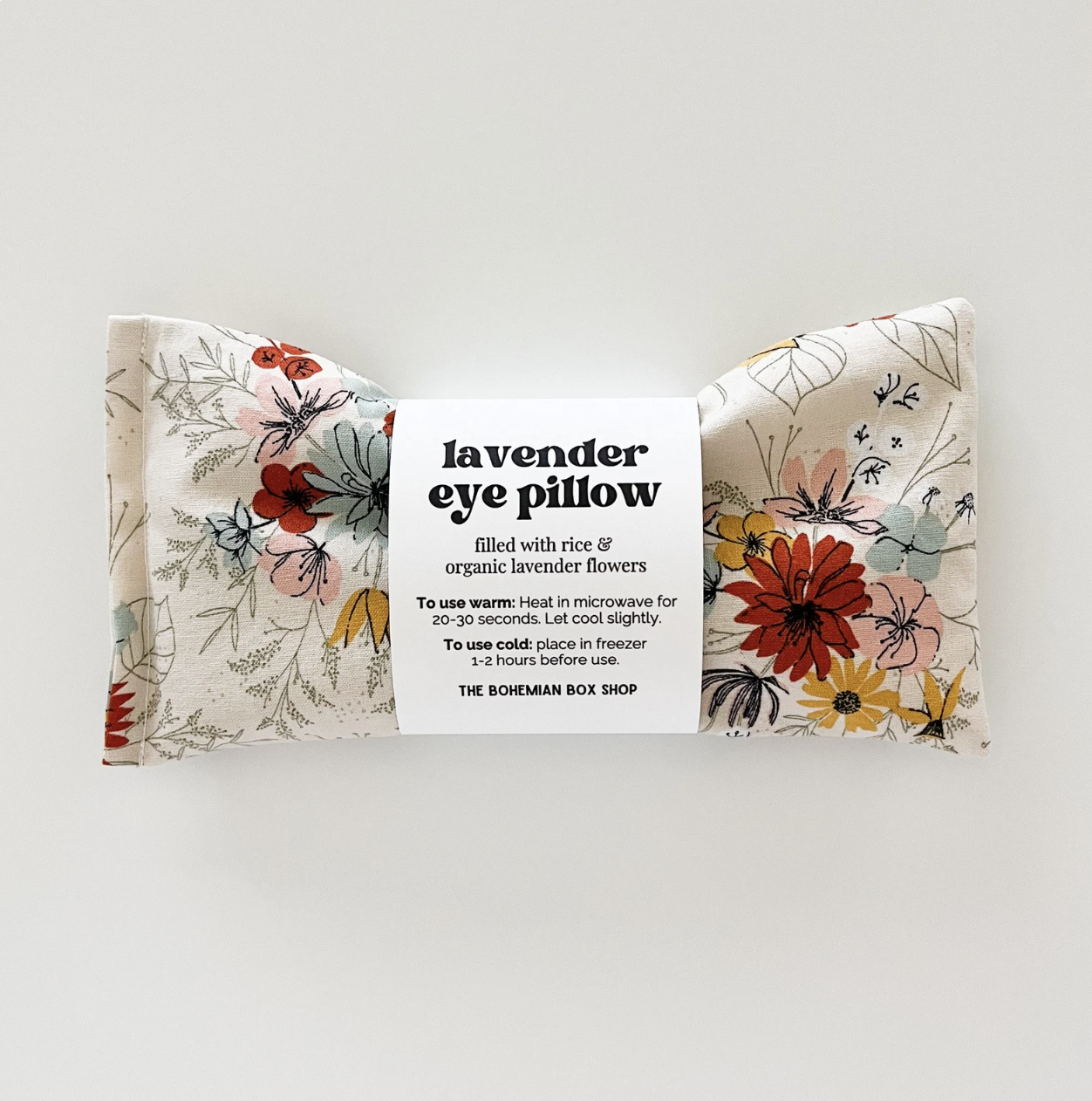 Lavender Eye Pillow - Ivory Florals