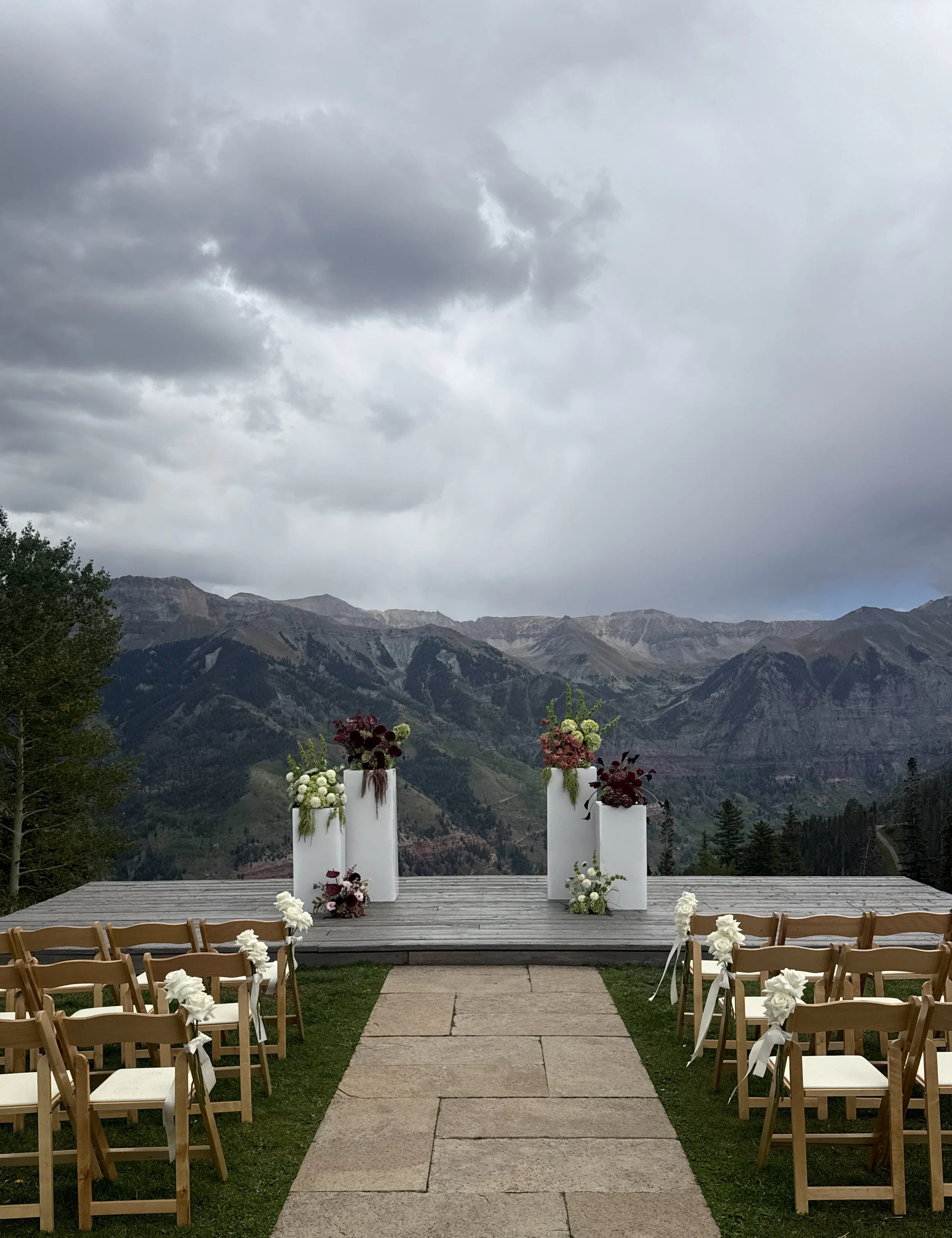 Wedding Florist | San Sofia Overlook, Telluride, Colorado