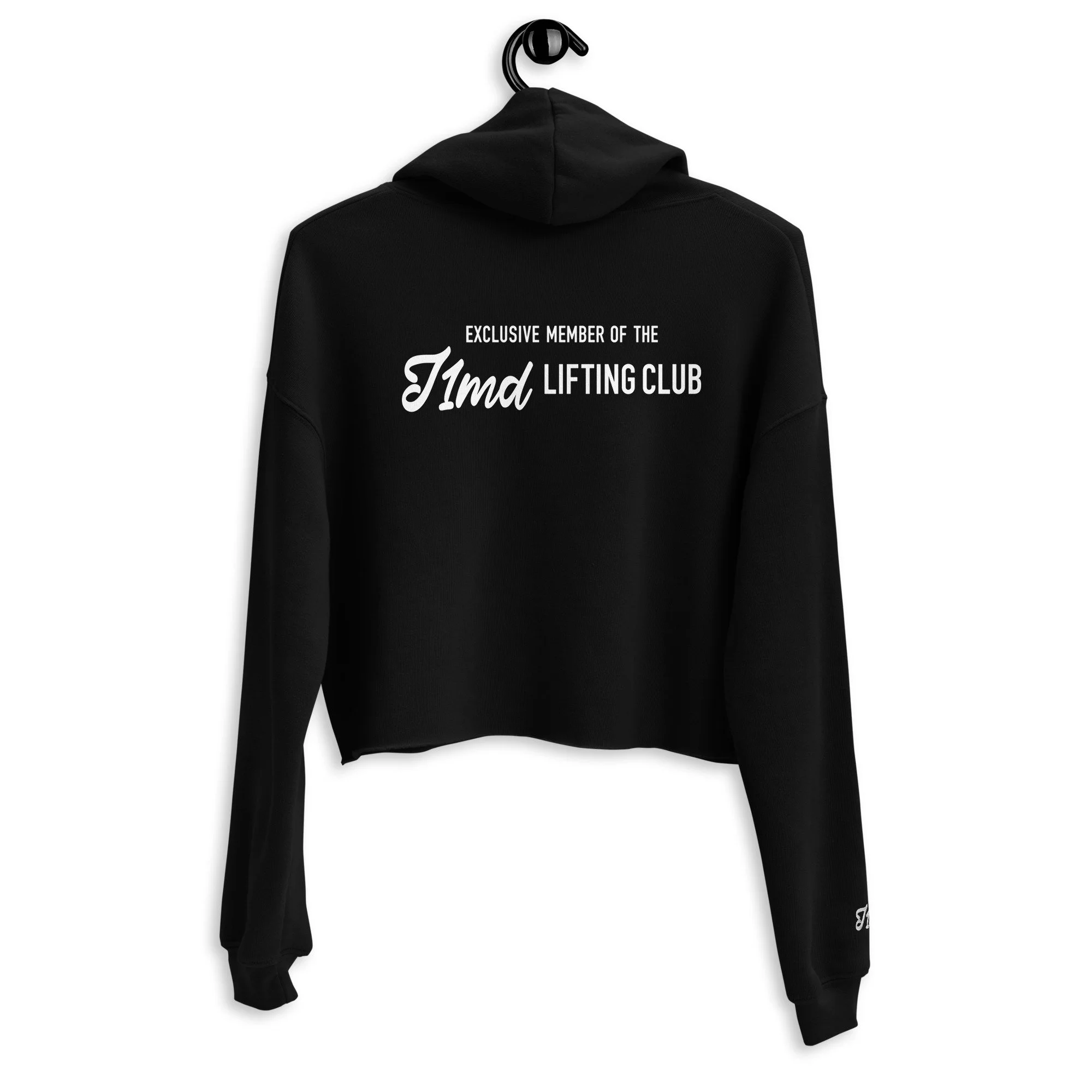 Women's Gym Crop Hoodie - Jus1Man Design