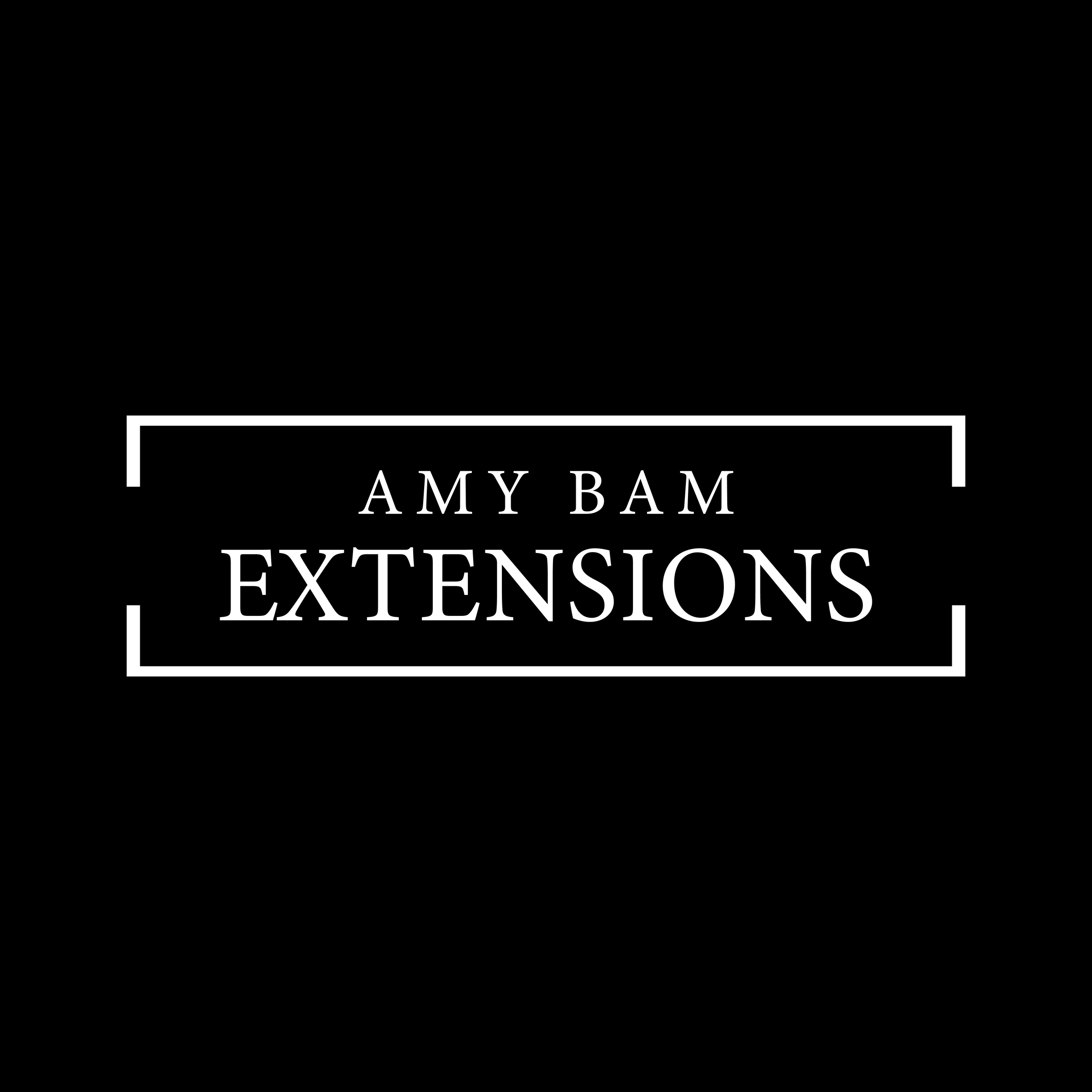 Book cover with the title 'Extensions' by Amy Bam.