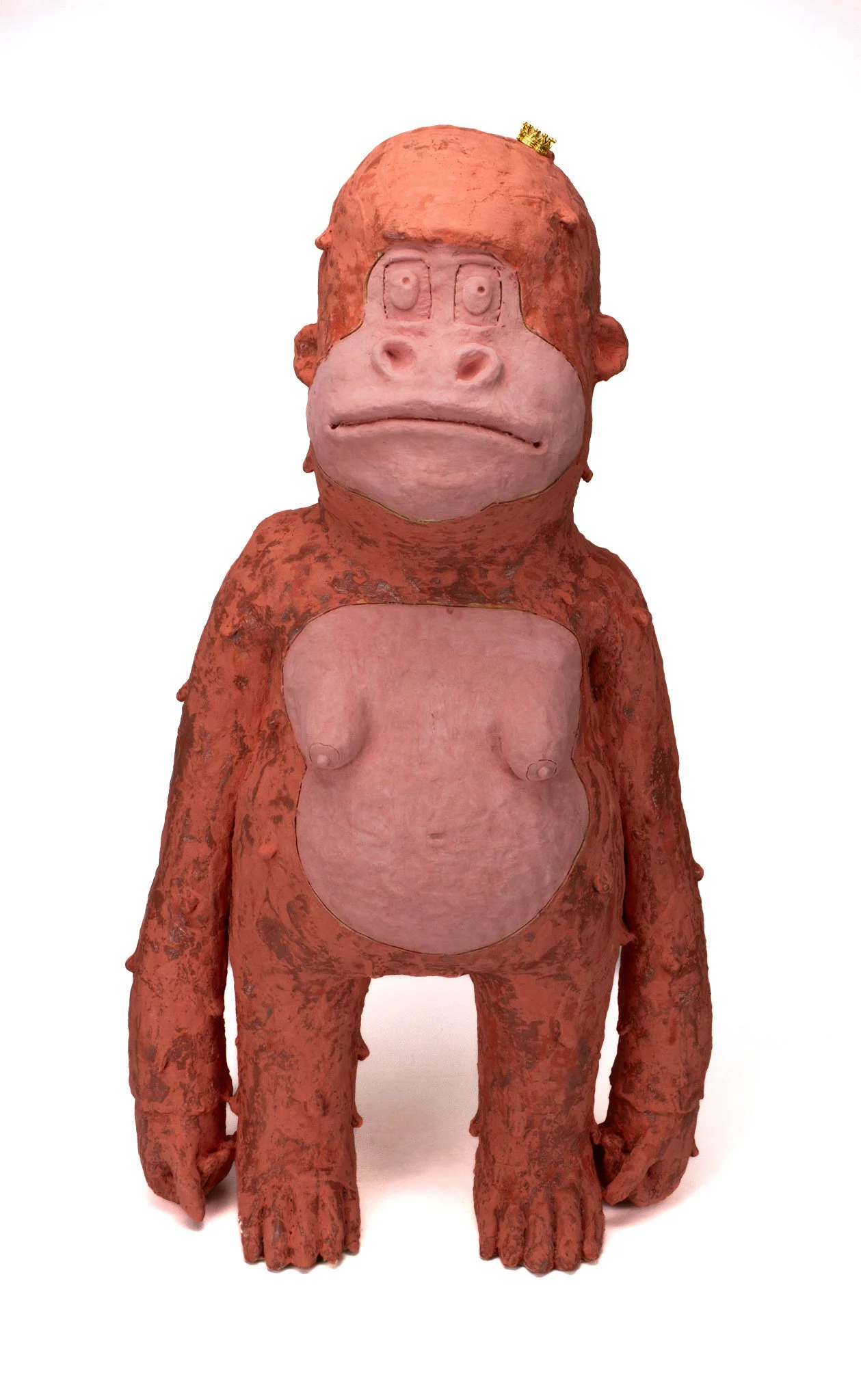 Gorilla man, 2026
Dimensions: 31"Hx17"Wx8"DP 
Materials: Ceramics 