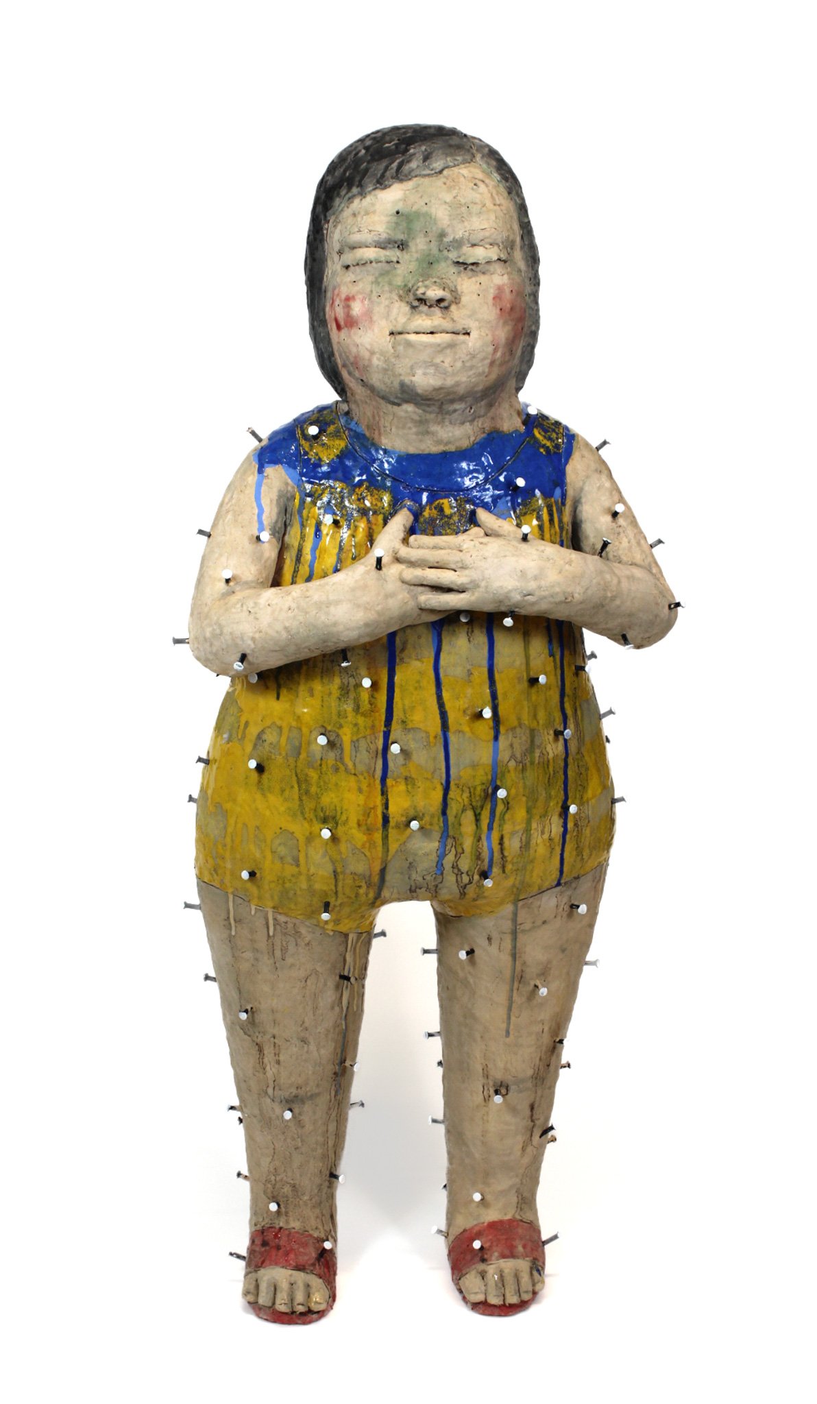 Diver, 2025
Dimensions: 45"Hx18"Wx13"DP
Materials: Ceramics, Nail