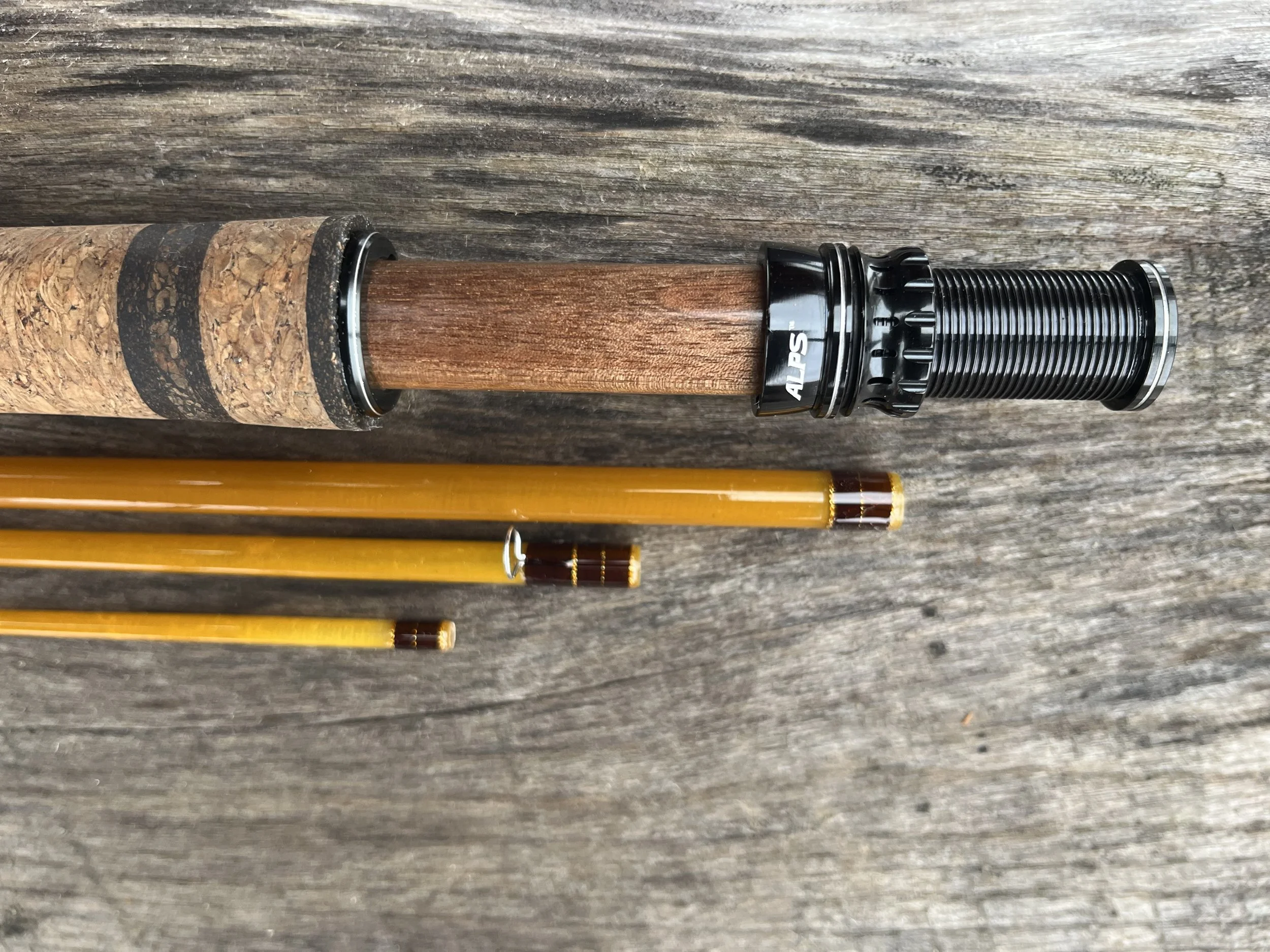 3 Weight FlyRod with Walnut Reel Seat and Custom Cork Grips