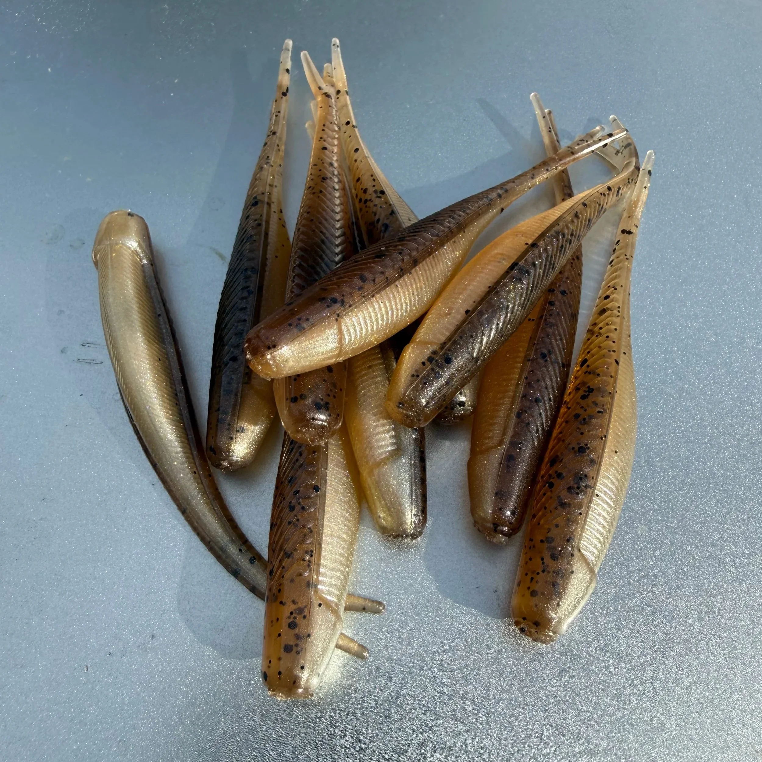3.5" Tracer Shad Creek Chub Color Soft Plastic Bait