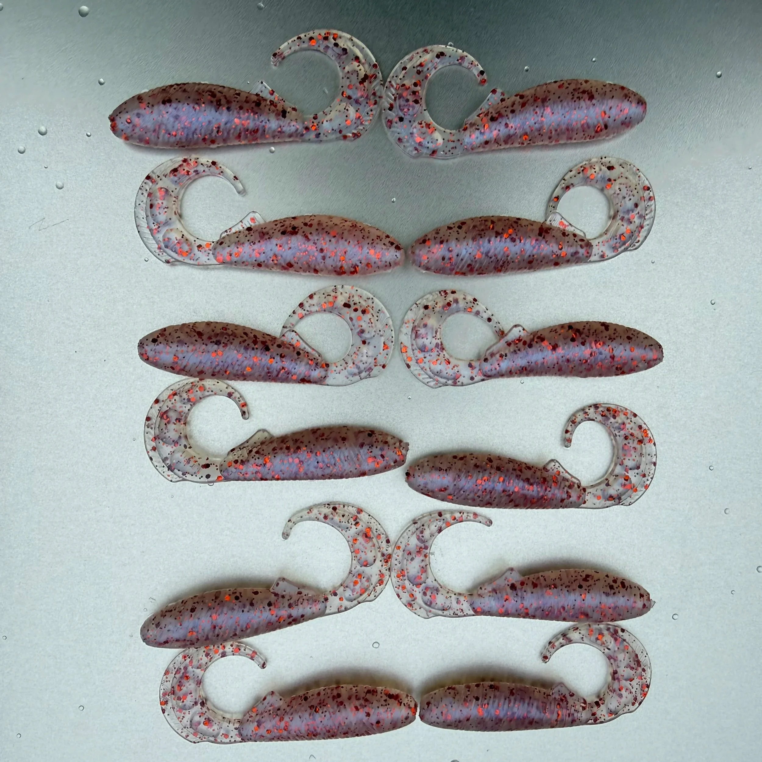 3.1" Whip Wad Swimbait Monkey Milk with Orange Flake