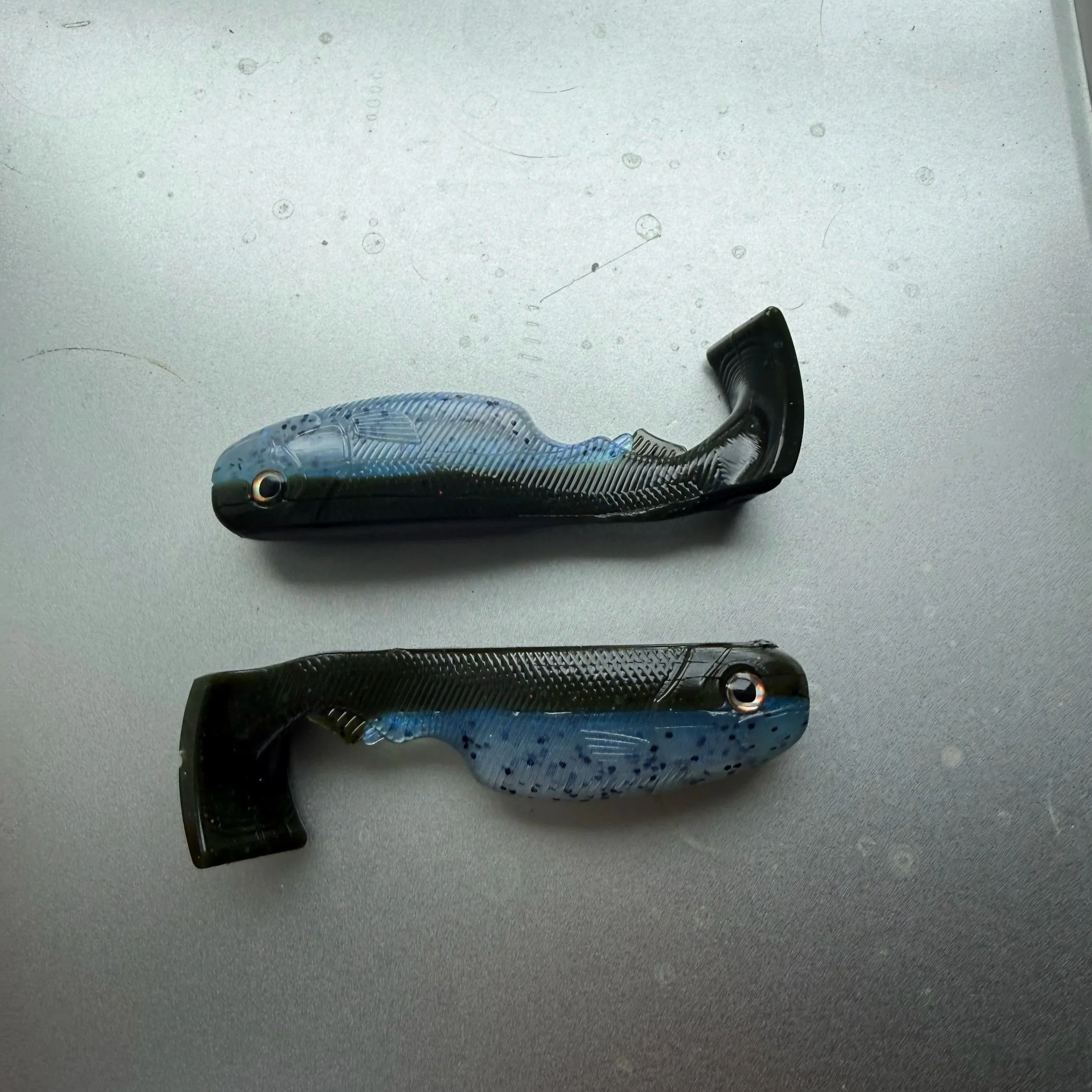 3.5"Epic Pud Bootail SwimBait River Bed Color