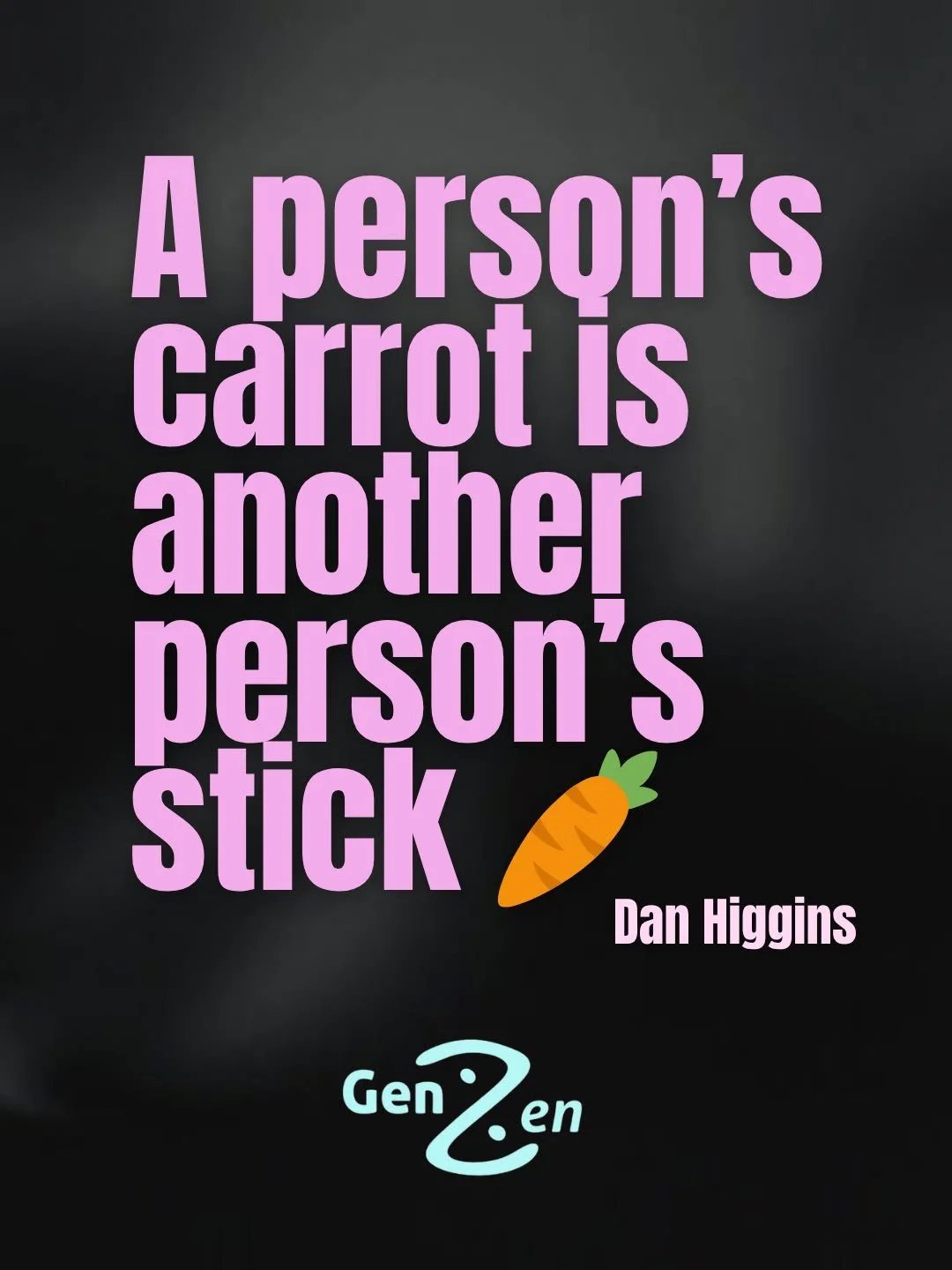 A person&rsquo;s carrot is another person&rsquo;s stick 🥕

What motivates one person might discourage another
What feels light to you might feel heavy to someone else

As mentors, it&rsquo;s tempting to assume our values align with those we guide
Bu