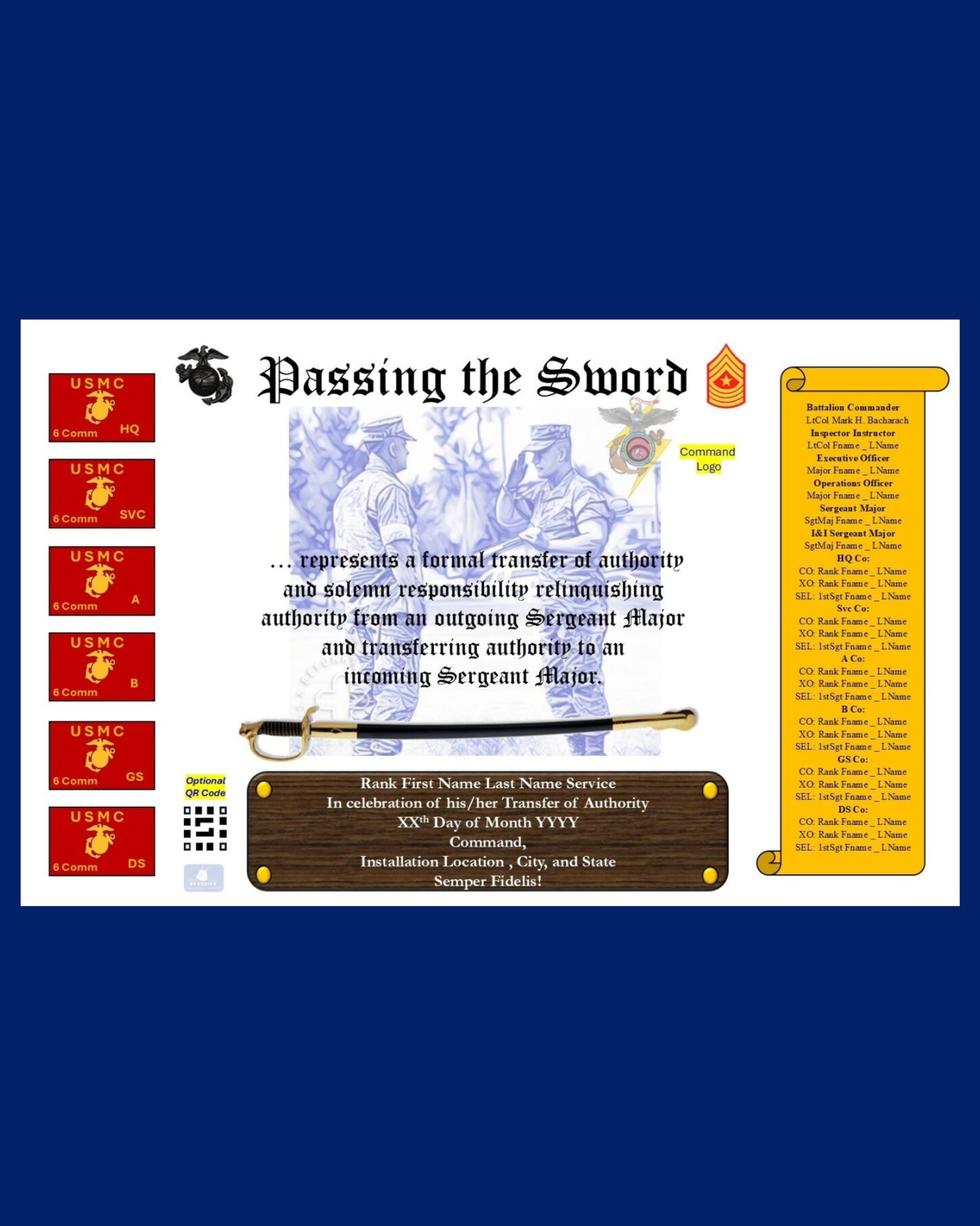 Digital Passing the Sword Print