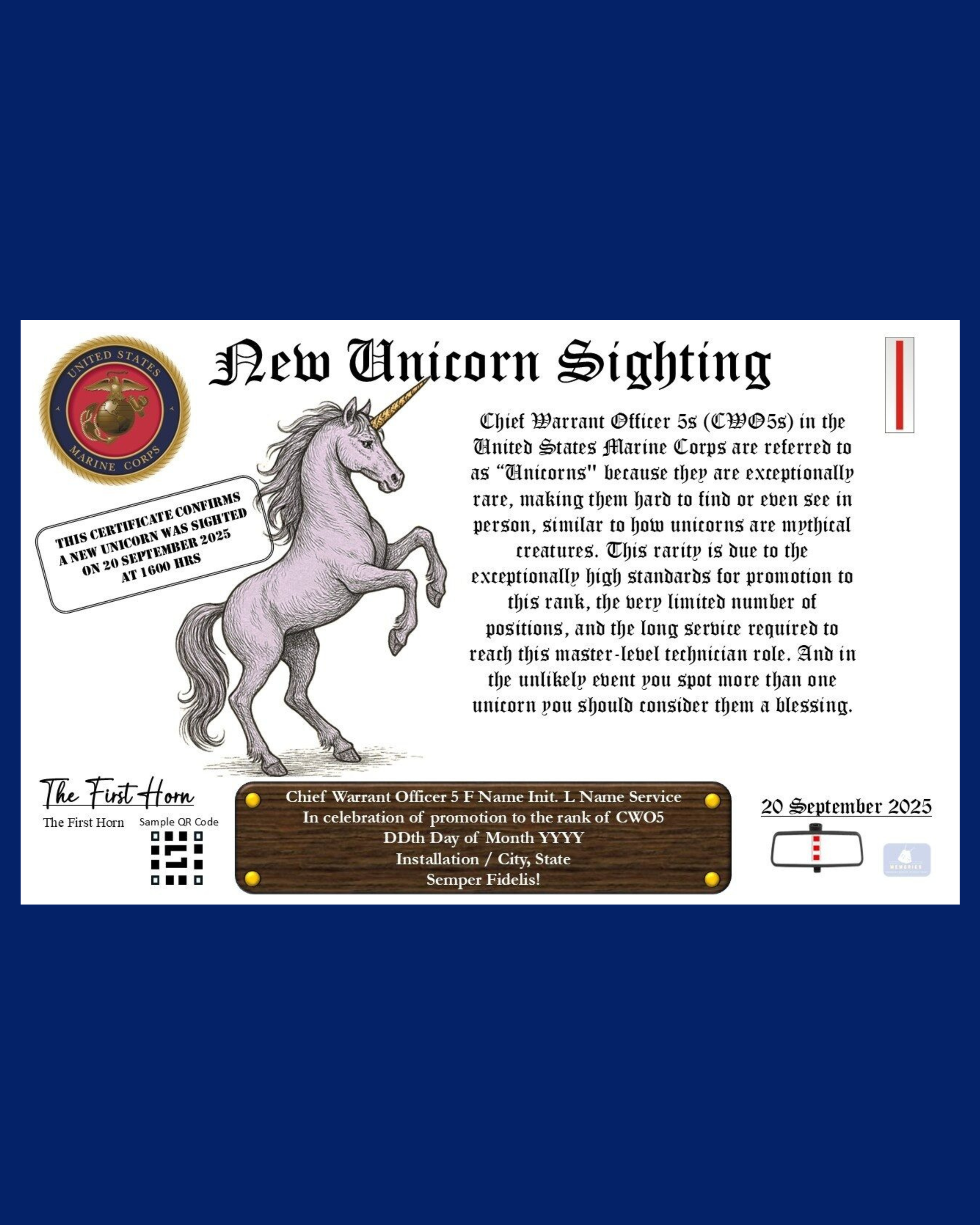 Digital New Unicorn Sighting Print