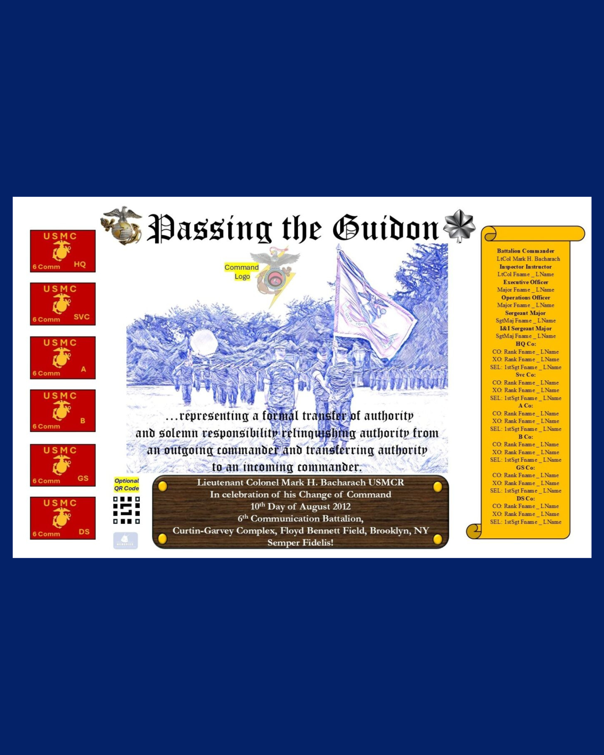 Digital Passing the Guidon Print