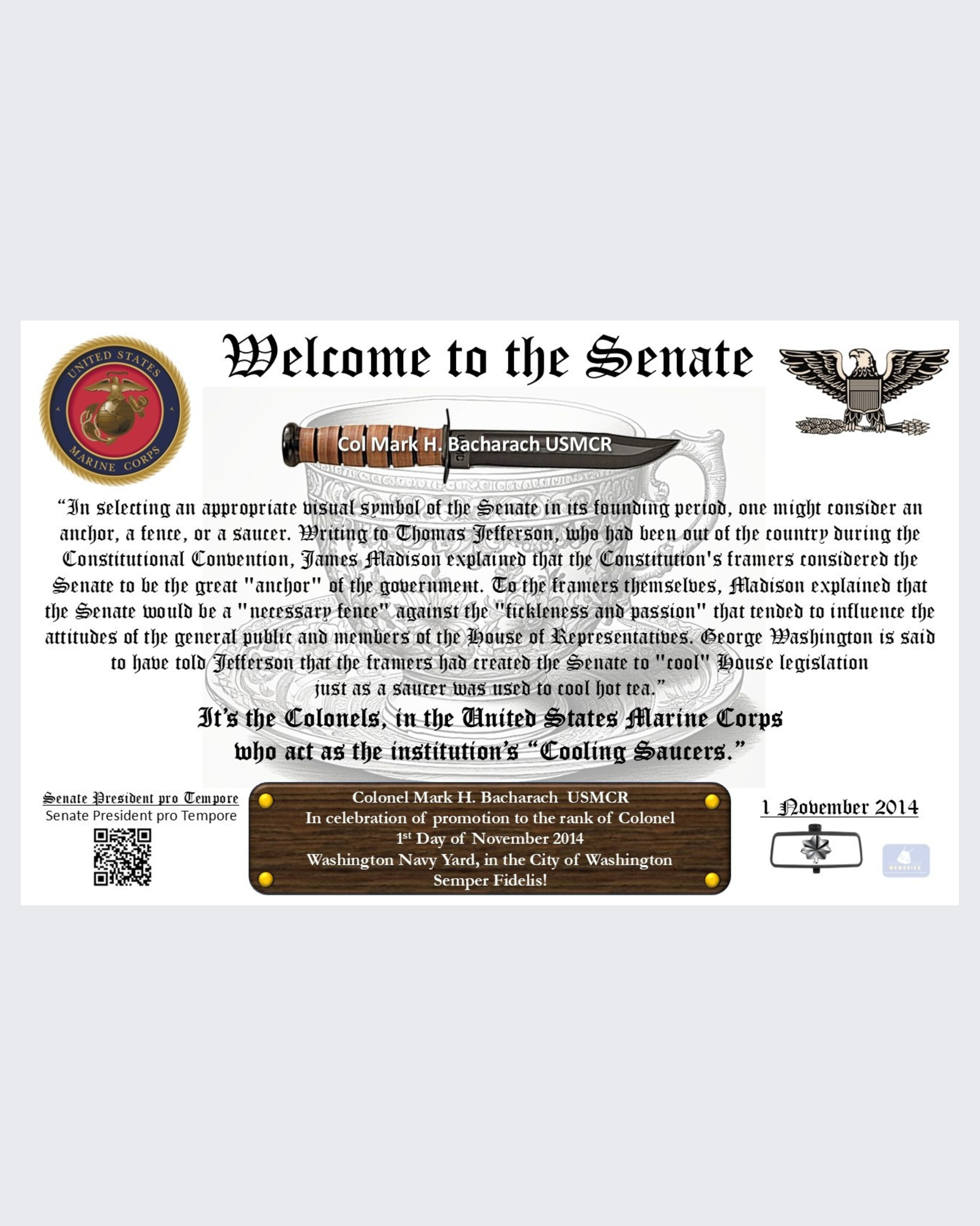 Printed Welcome to The Senate Print