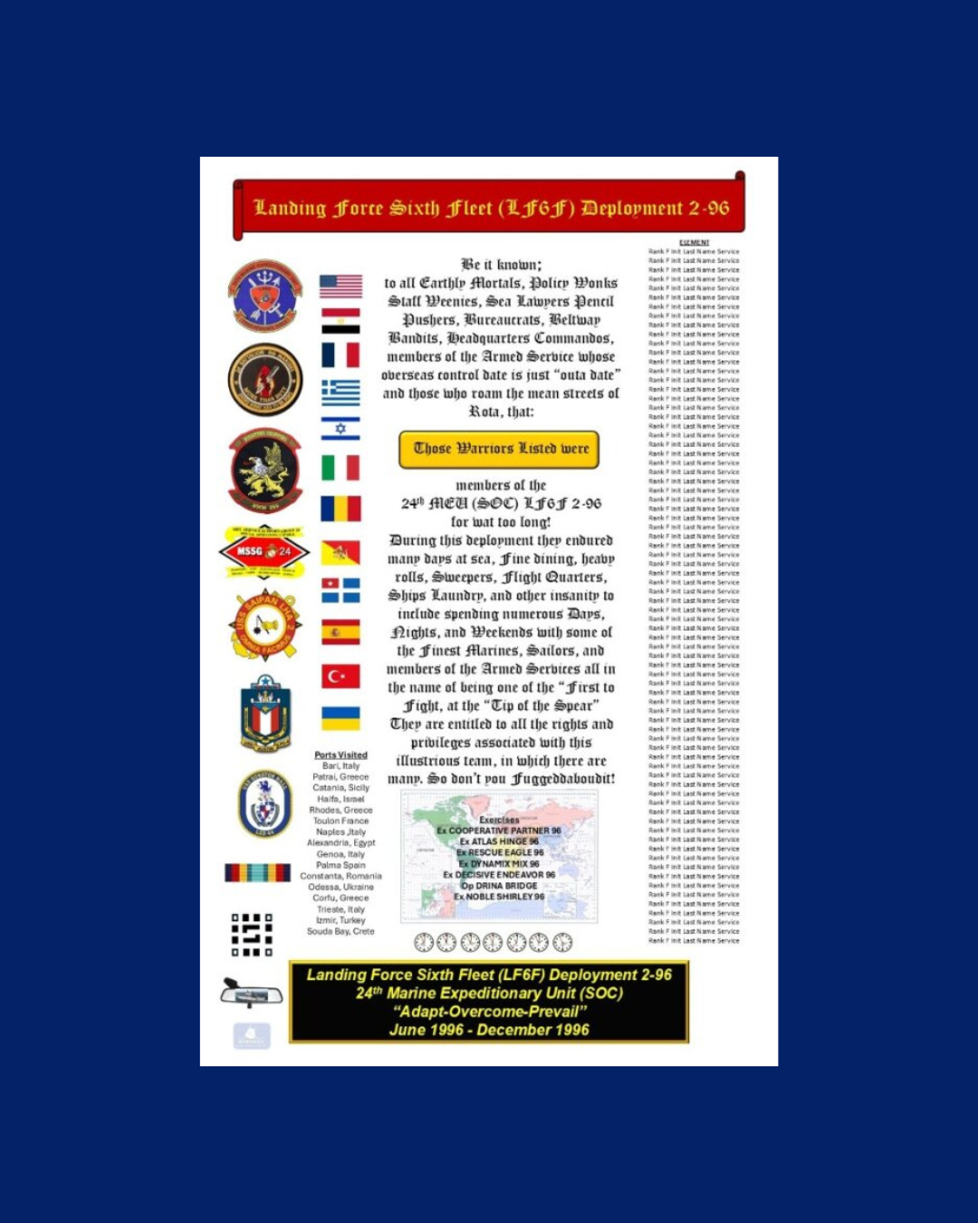 Digital One Page Cruise Book