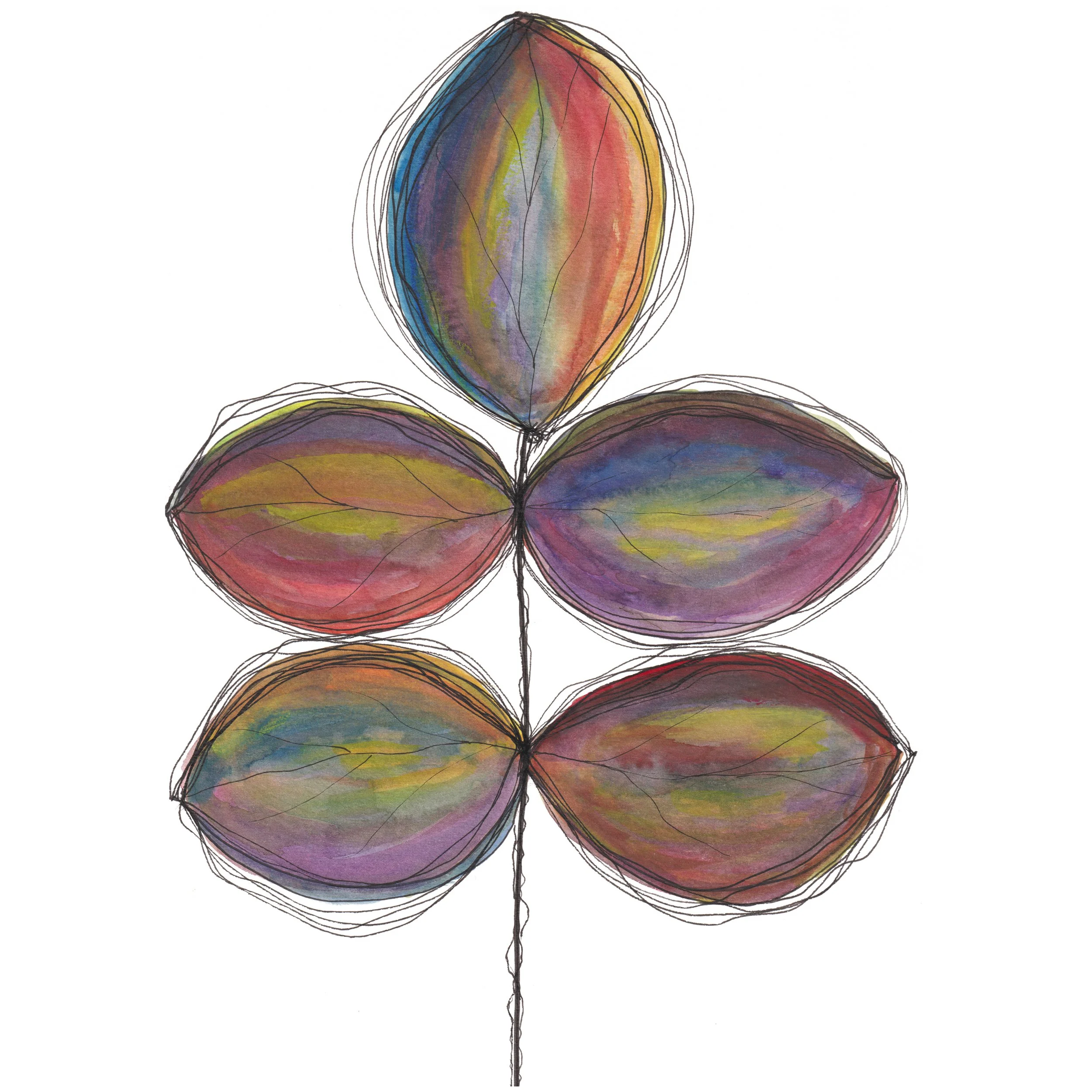 Rainbow leaves