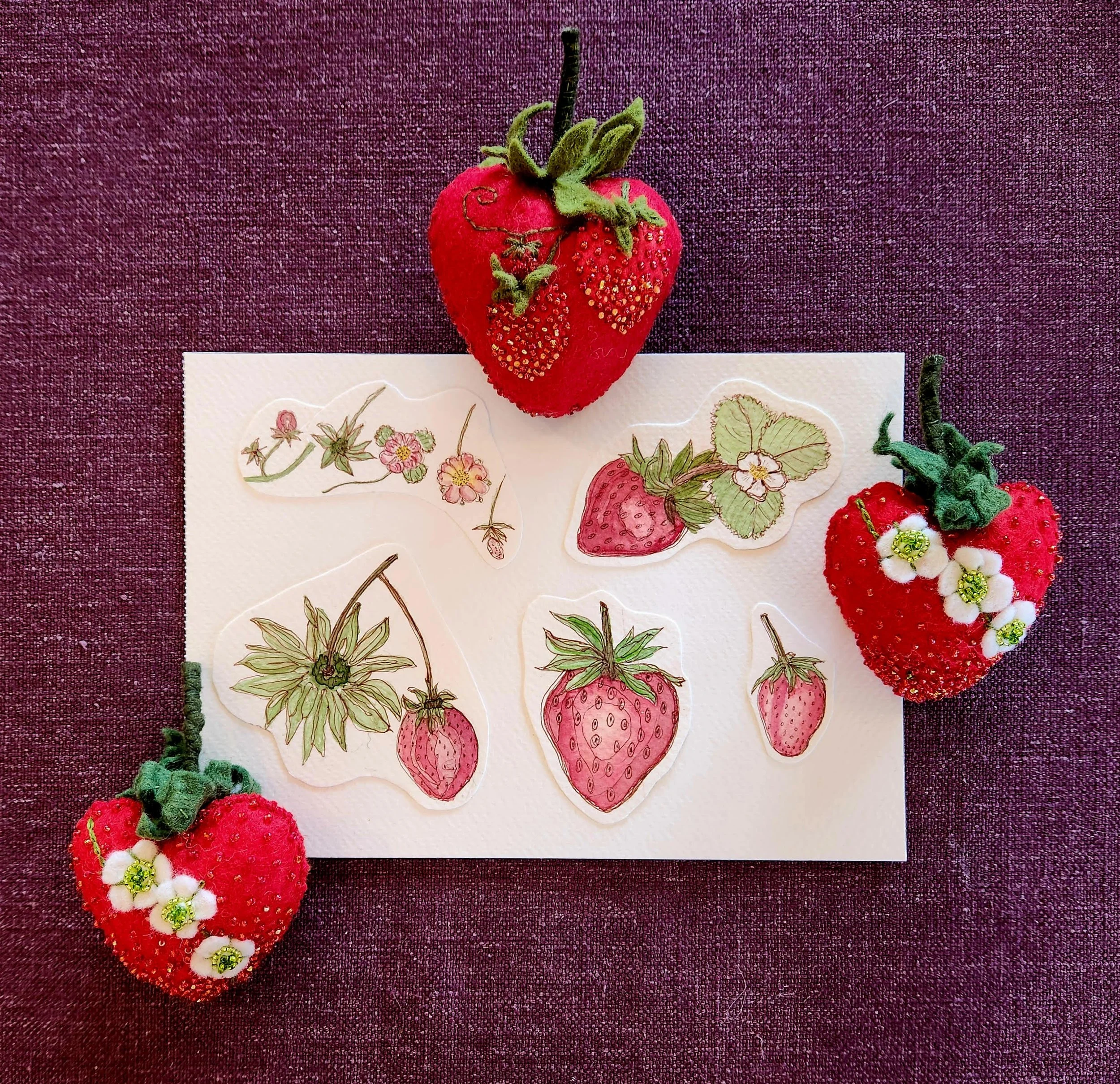 Beaded strawberry