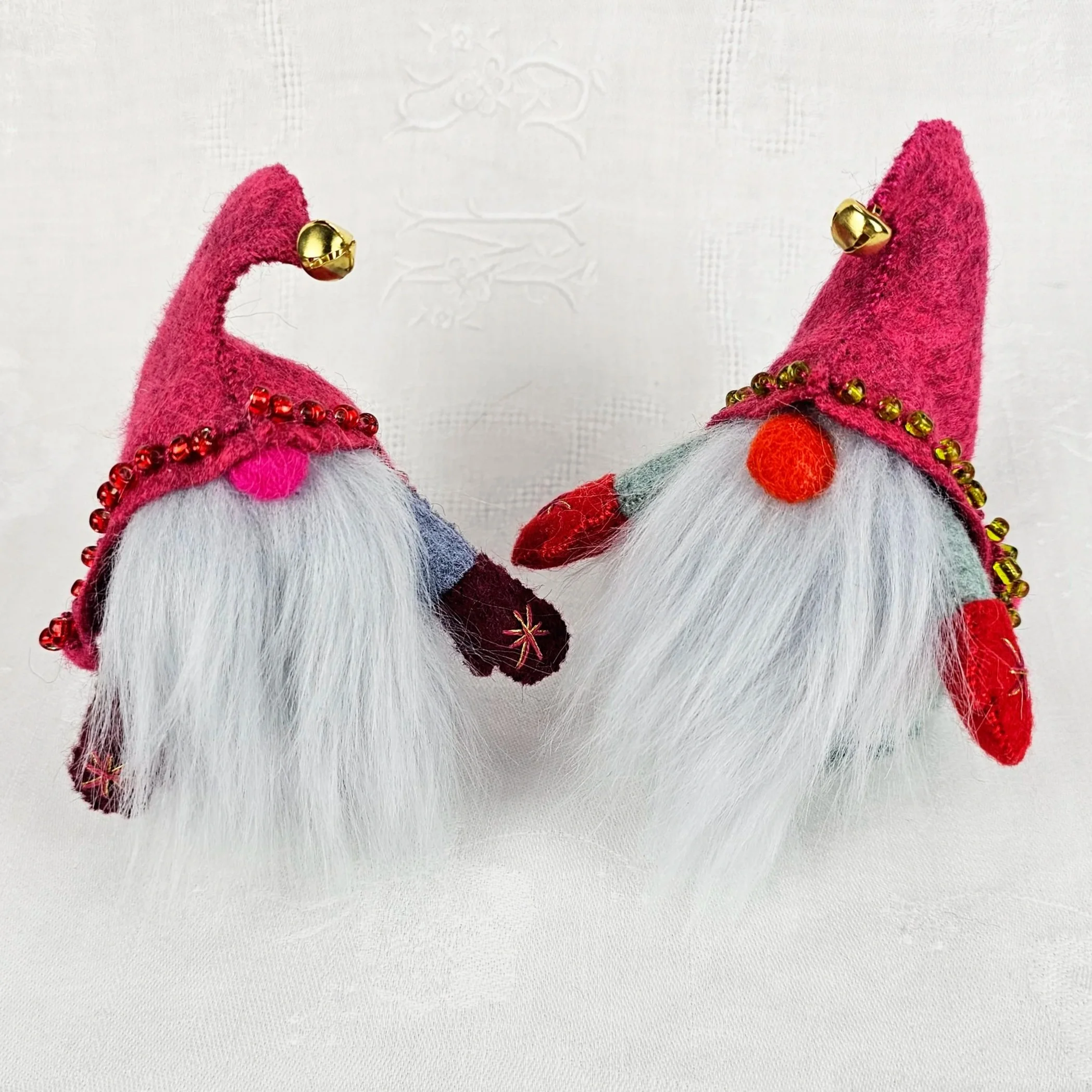 your average garden gnome gnomes decoration decorations where to buy commission felt work Sara Meade Design Sarah NZ Artist Small Business Kiwi Aotearoa New Zealand