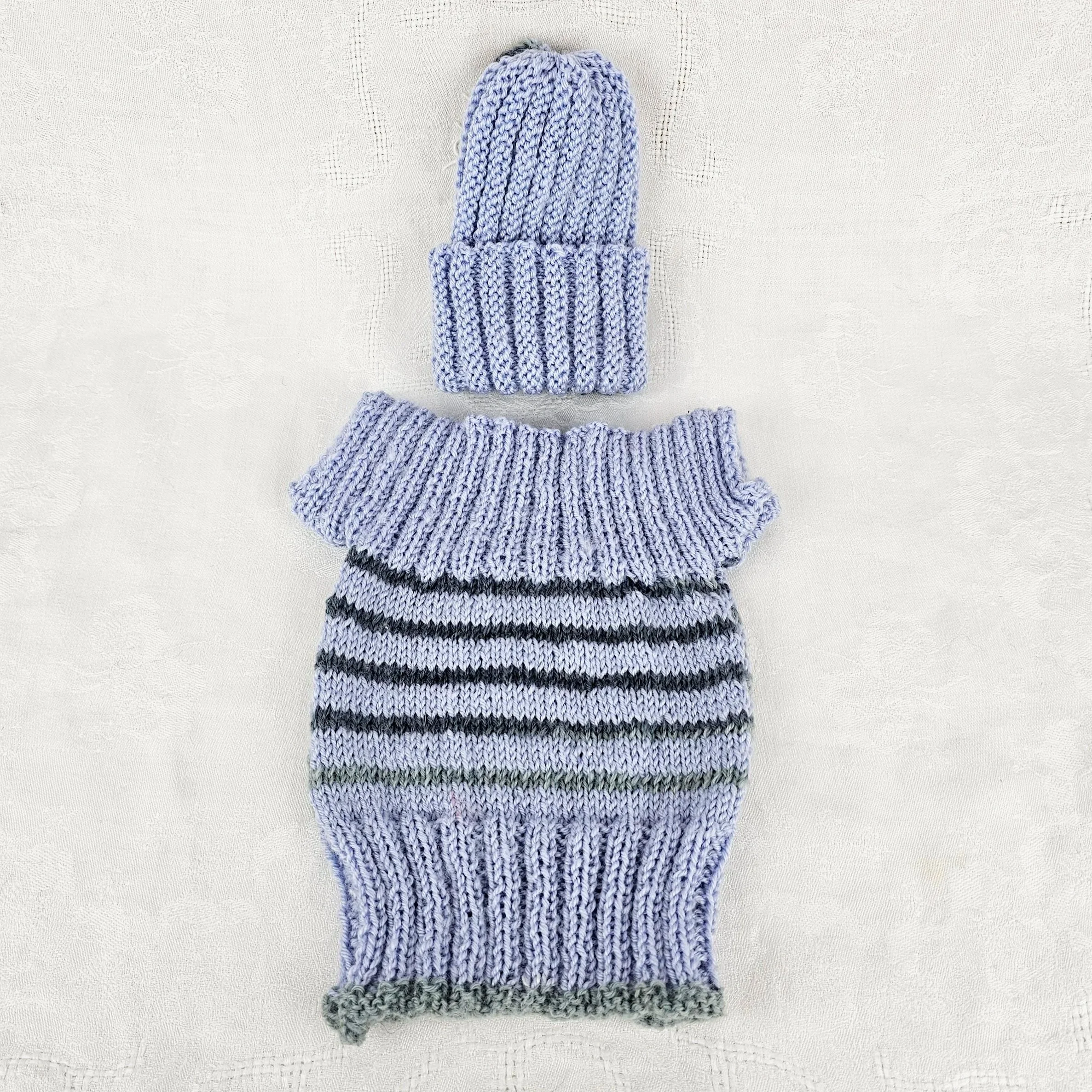 basic easy knitting pattern patterns for beginners Baby Vest and Tiny Hat digital download