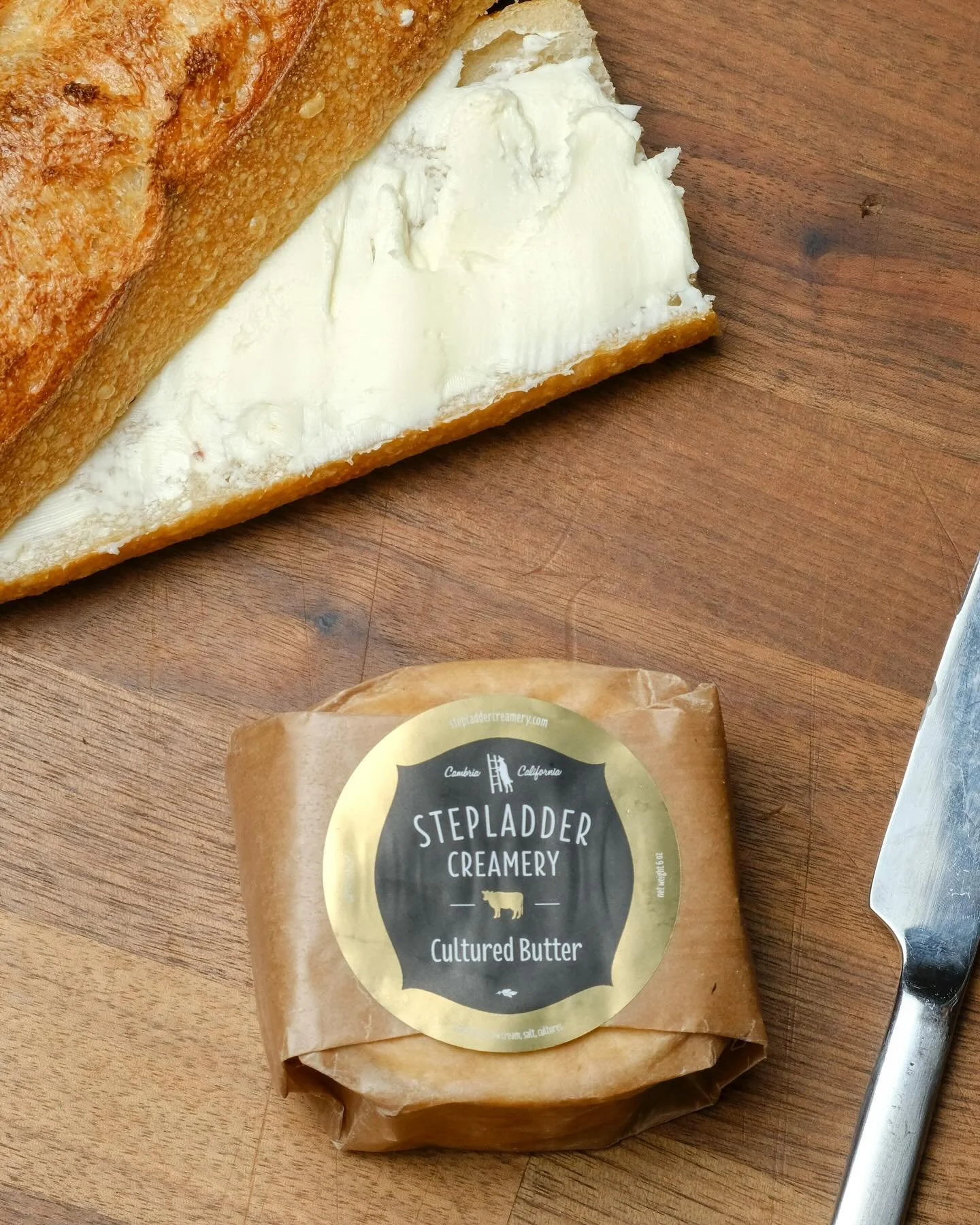 This weeks special ✨ 

BUY stepladder cultured butter 🧈 and get a loaf of our california country HALF OFF

Stepladder butter or what could be referred to as &ldquo;Dairy Gold&rdquo; is made by slow culturing cream for a week which turns it into beau