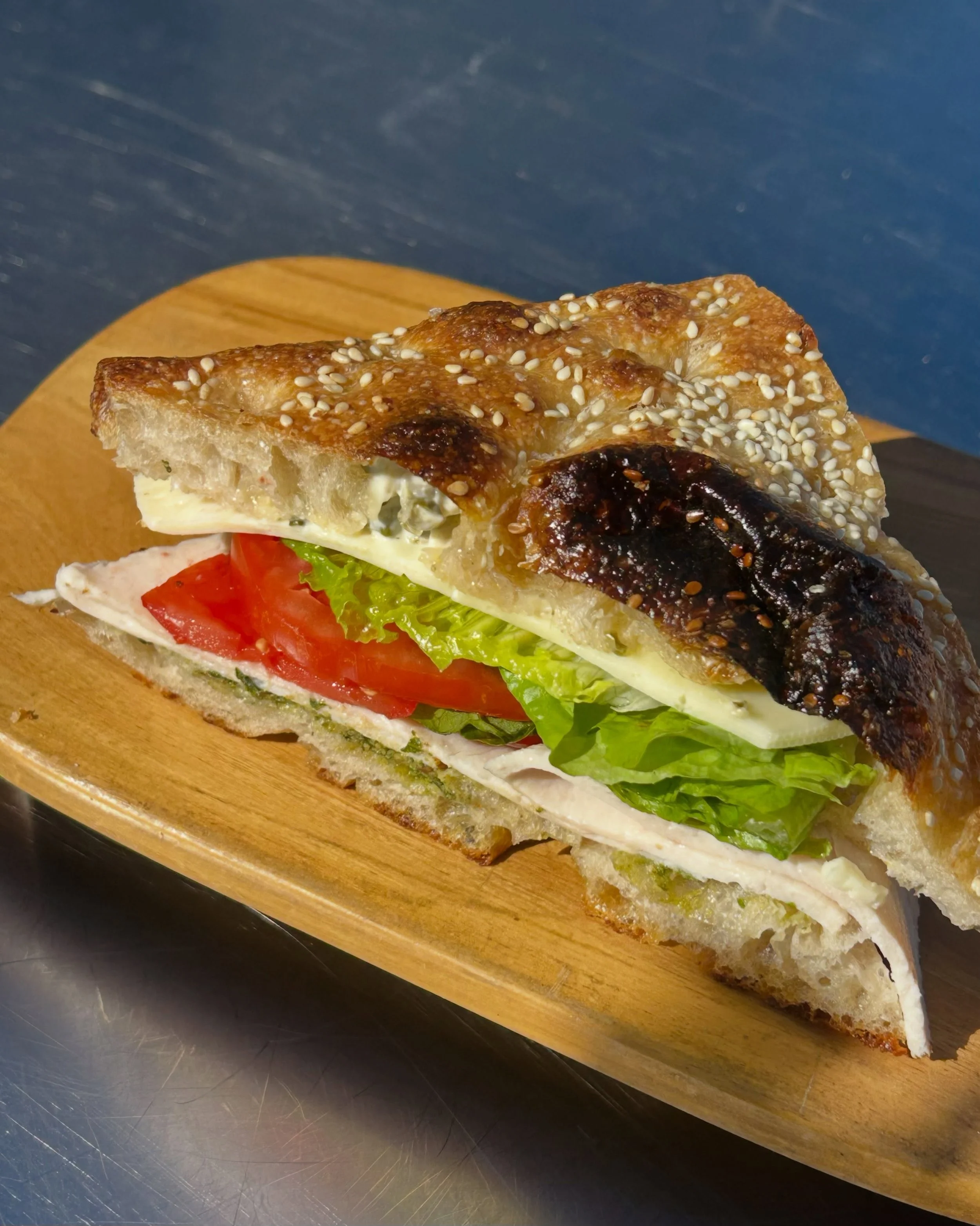 TURKEY PESTO ✨ 🥬

you asked &amp; we delivered! turkey pesto is here to stay 

available Mon - Sat @ our bakery