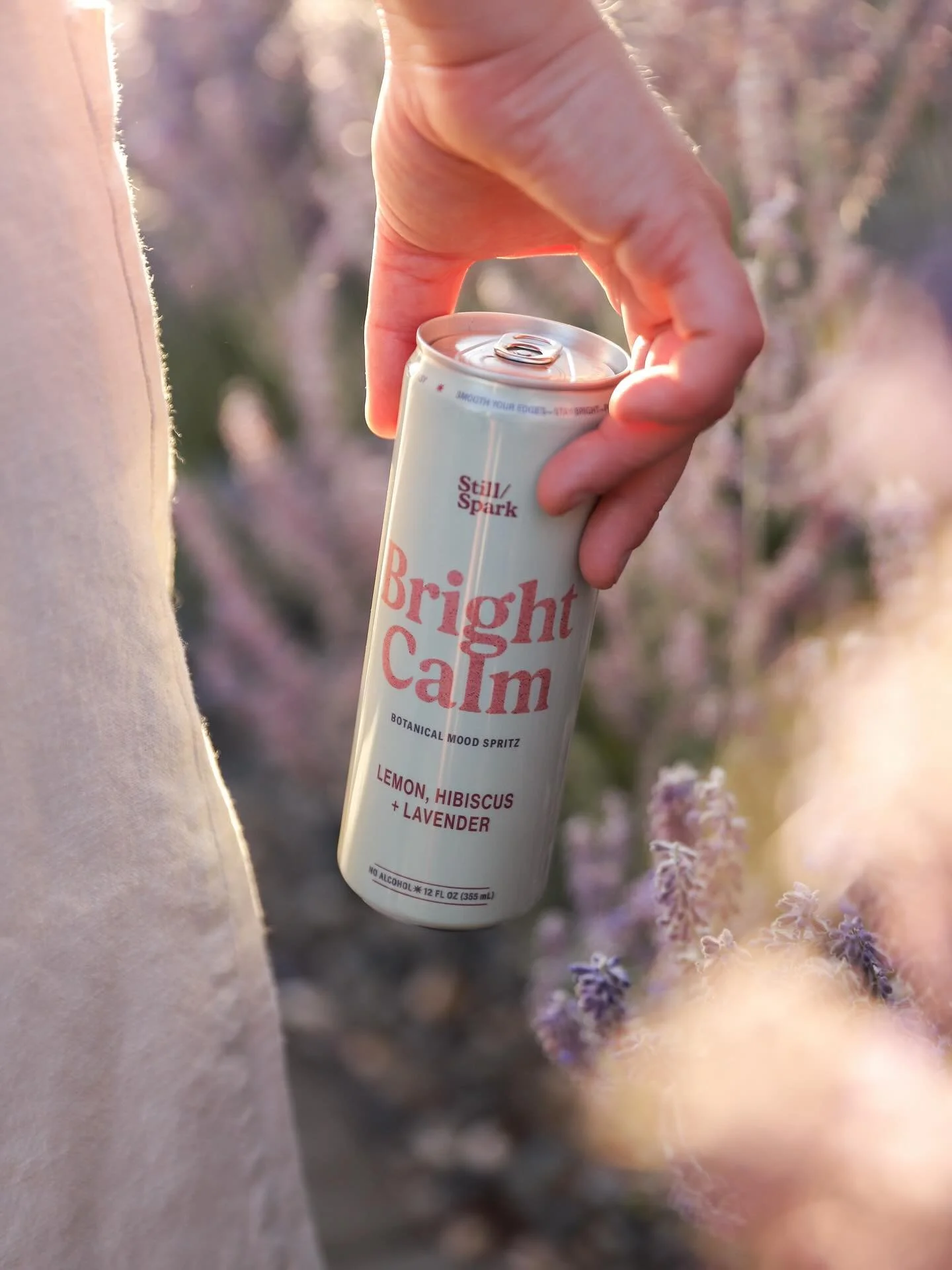 Ros&eacute;-adjacent, but entirely its own thing. Bright Calm is made for midday breaks, sunny afternoon picnics, and days spent poolside.

Lavender, lemon balm and skullcap ease the nervous system. Hibiscus lends a subtle tartness. Vanuatu Kava offe