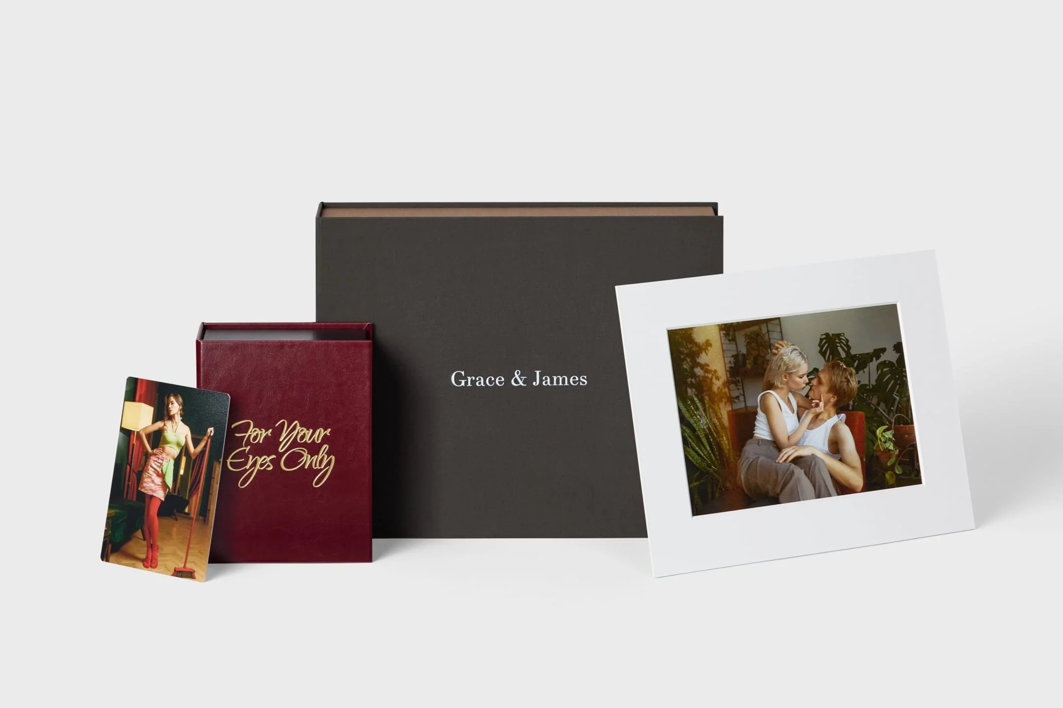 Elegant Folio Box with Matted Prints