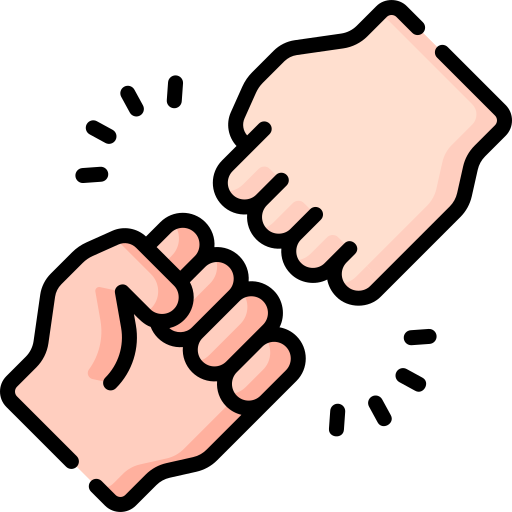 Two hands engaged in a handshake
