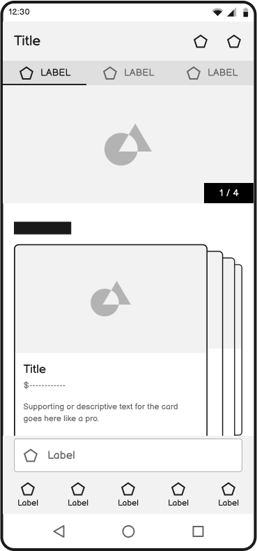 home screen