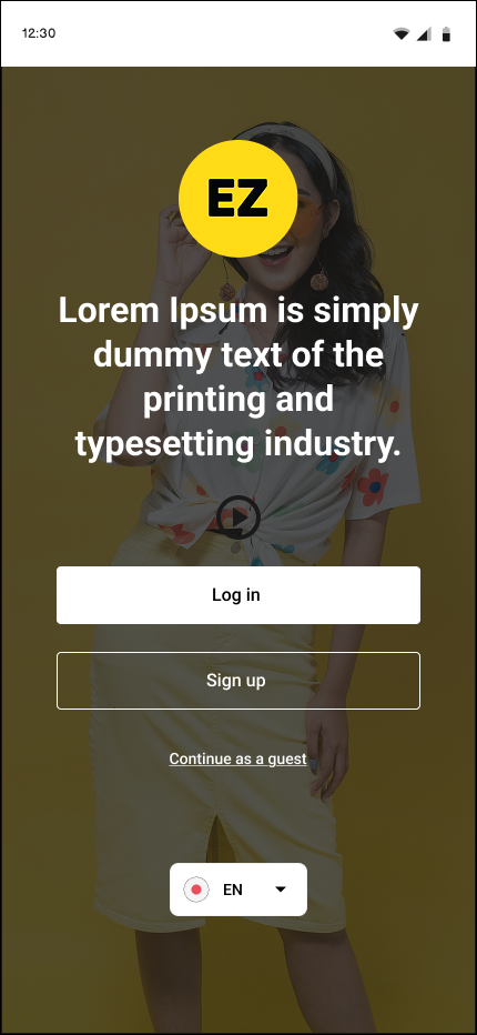 login & signup Screen