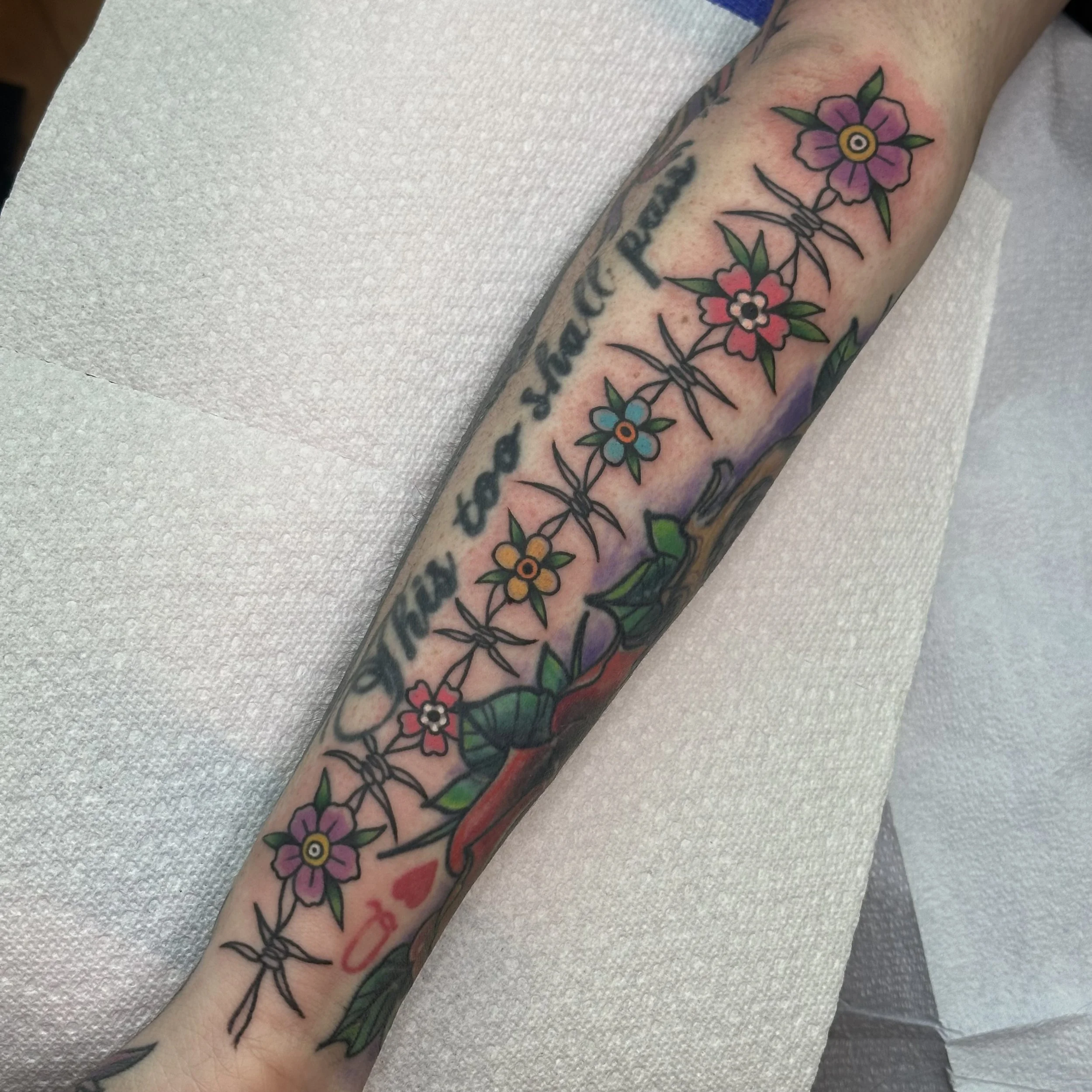 Cute Barbed Wire floral filler