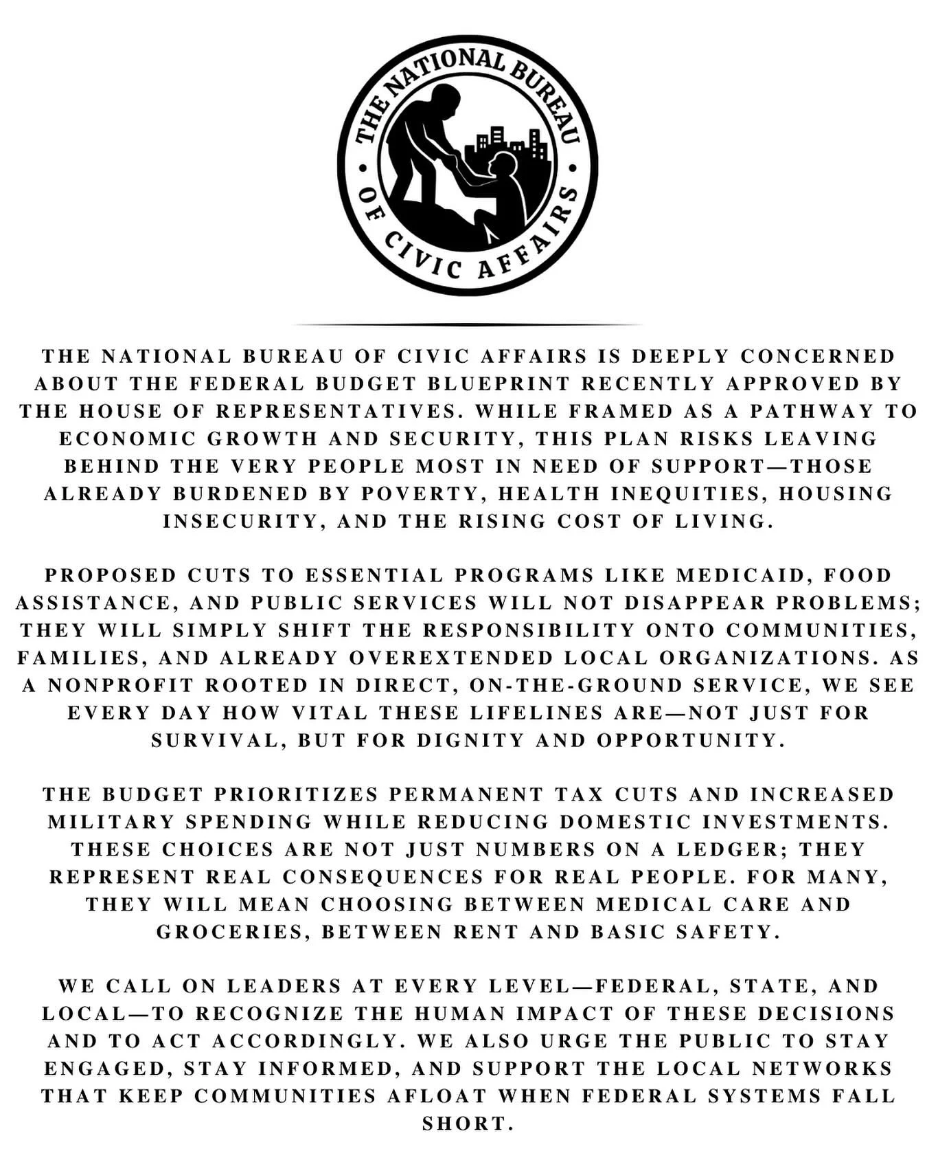 Hello. My name is Forrest Baldwin. I&rsquo;m the founder of The National Bureau of Civic Affairs.

Right now, it&rsquo;s just me. One person trying to help where help is needed most&mdash;face to face, on the ground, with whatever tools I can carry.
