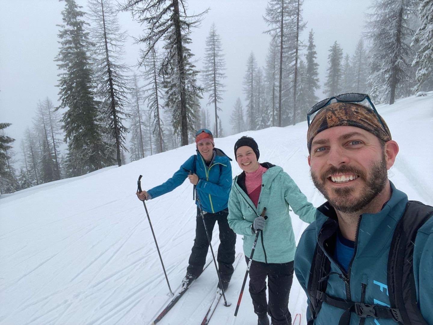 Cross country skiing!
