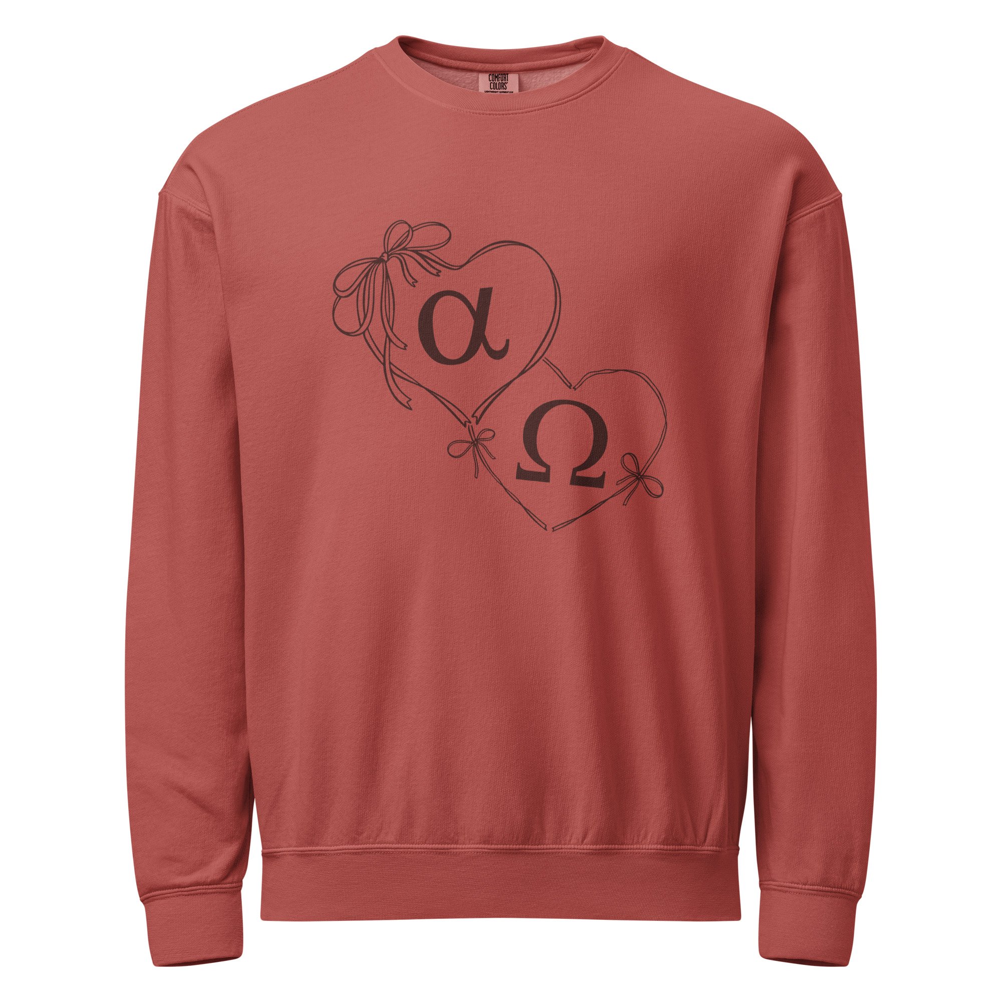 Alpha Omega Sweatshirt - Crimson