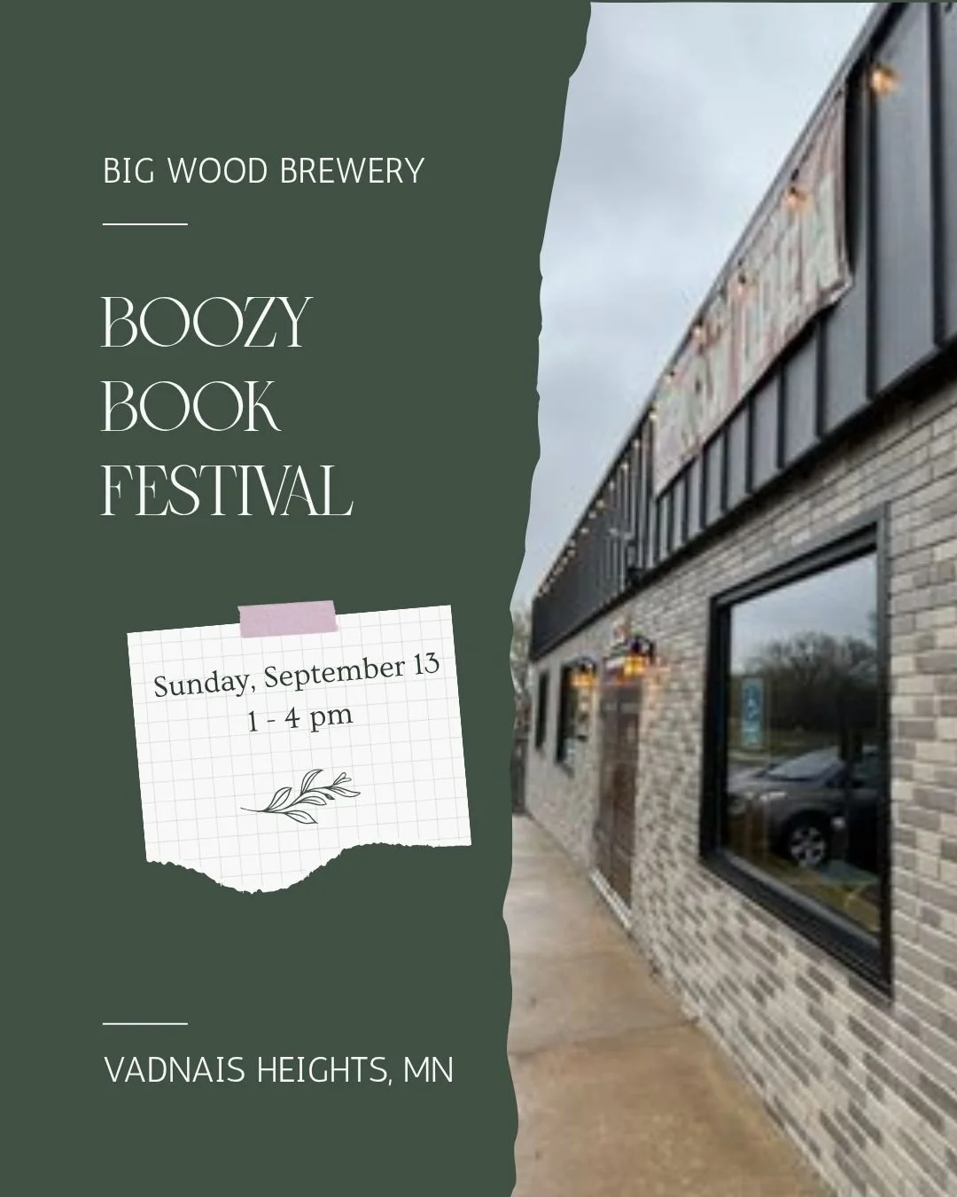This Sunday, join me and many others at @bigwoodbrewery for the Boozy Book Festival!

Promoted by @valleybookseller

There will be the following authors:
Stephanie Hanson, Kurt Johnson, Kao Kalia Yang, Aamina Ahmad, Leslie Bazzett, Joshua Moehling, J