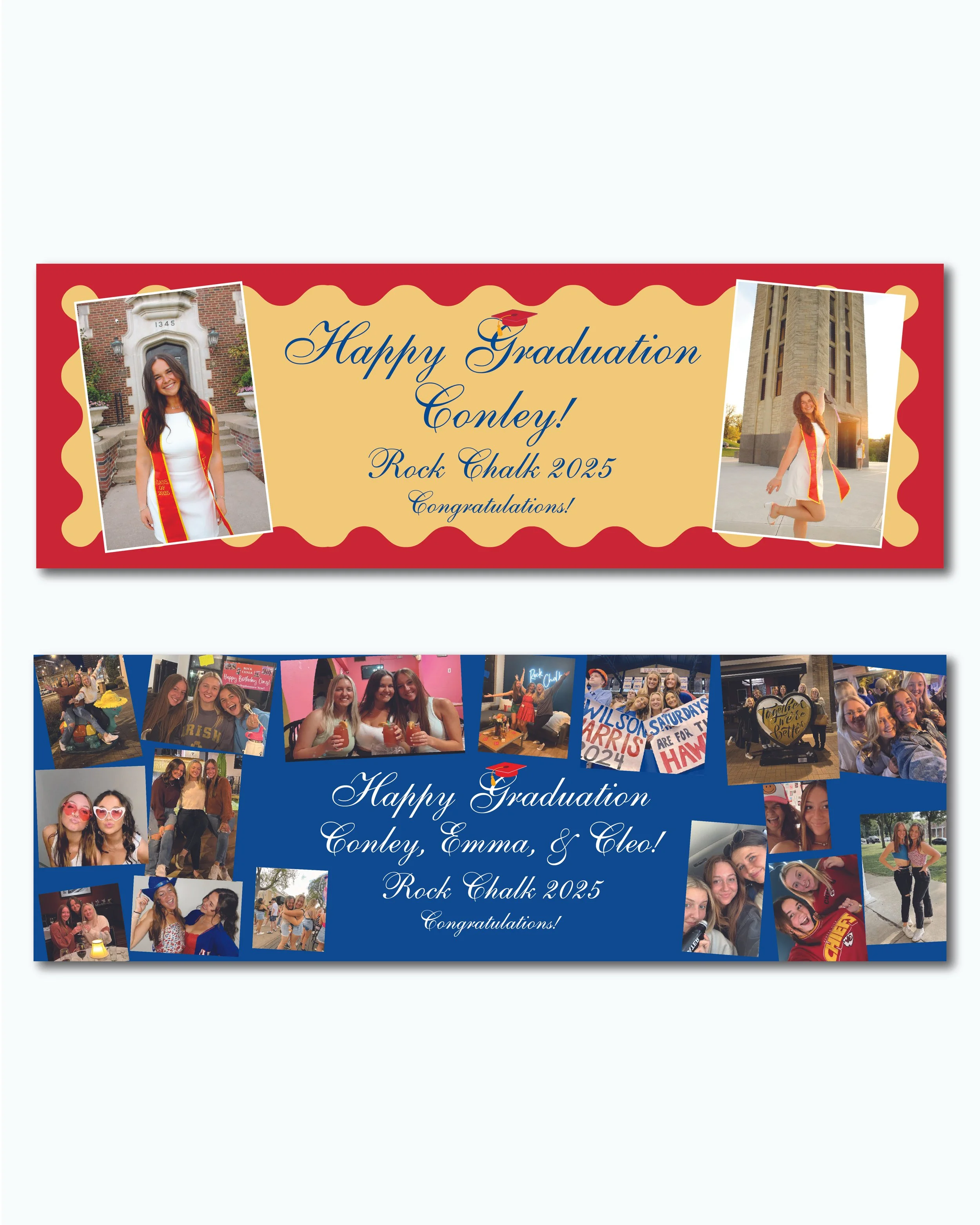 Graduation college high school banner