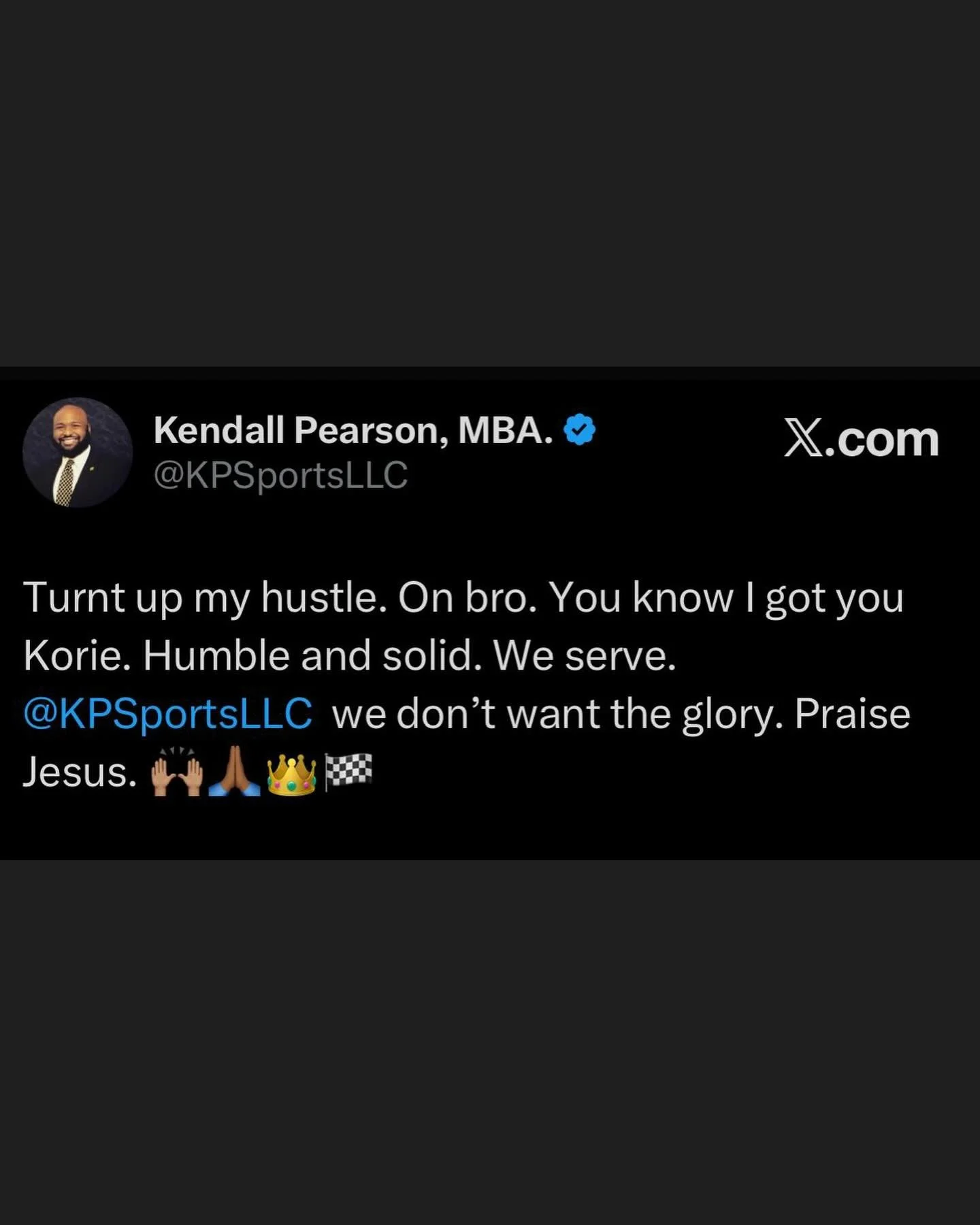 All Praises to The Most High. Grateful and grinding. We operate on a frequency of peace and love. 🙏🏾🙌🏽