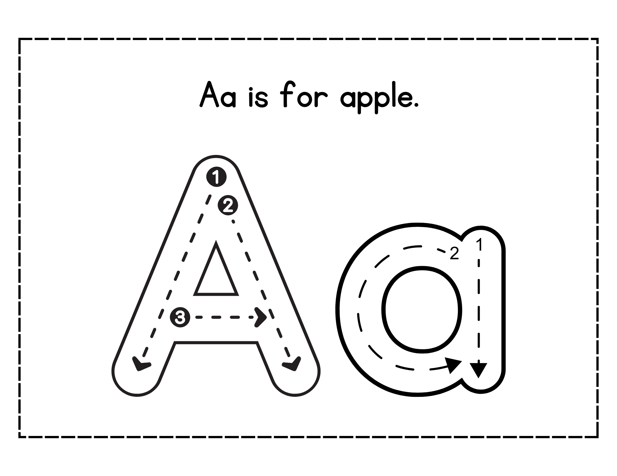 My First Letter Tracing Booklet (Free Printable)