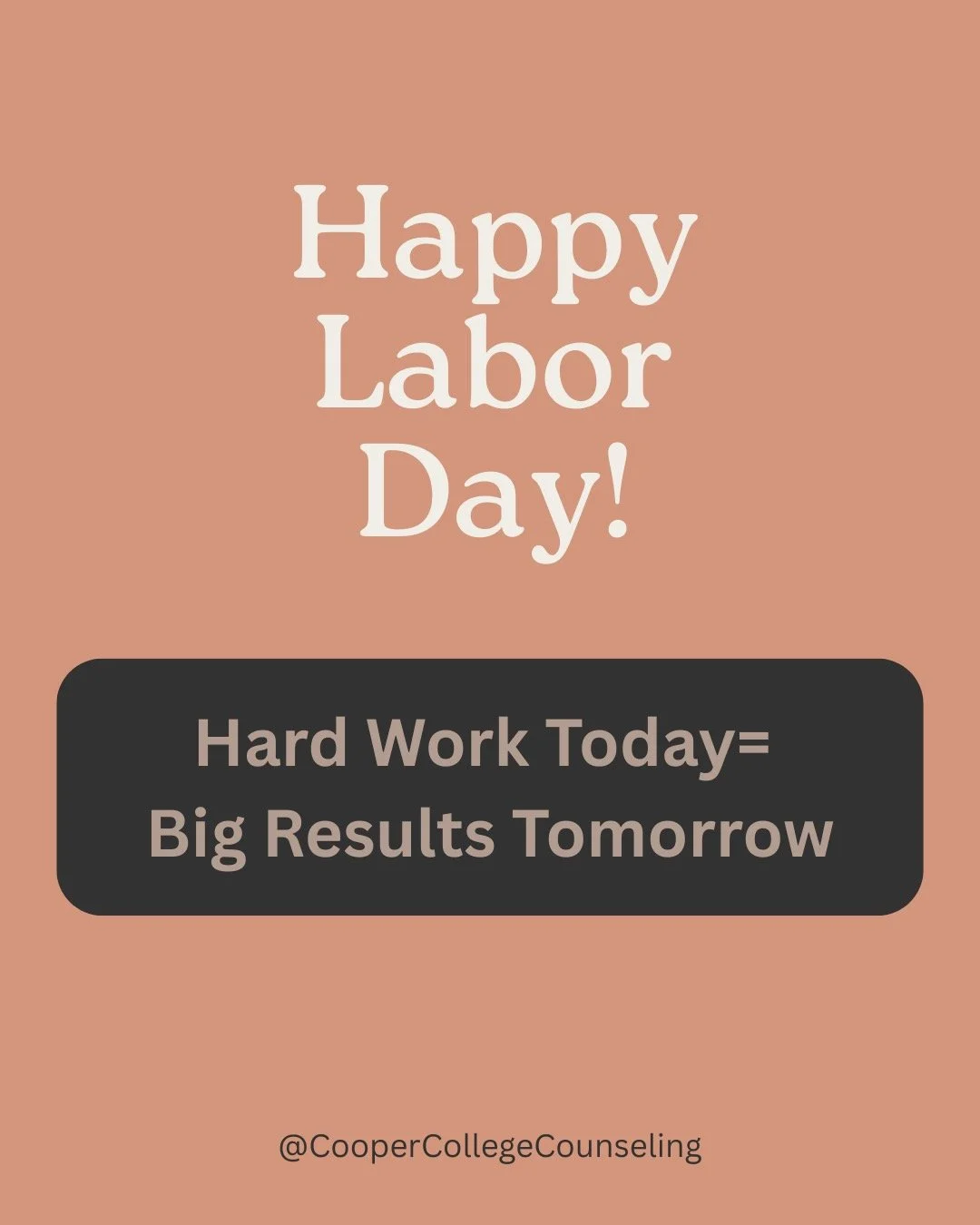 ⁣Happy Labor Day! ⠀
⠀
Today is about honoring the hard work of so many who make our communities thrive. For students, your &ldquo;job&rdquo; is school; the effort you put in today is shaping the future you&rsquo;re building. ⠀
⠀
So here&rsquo;s your 