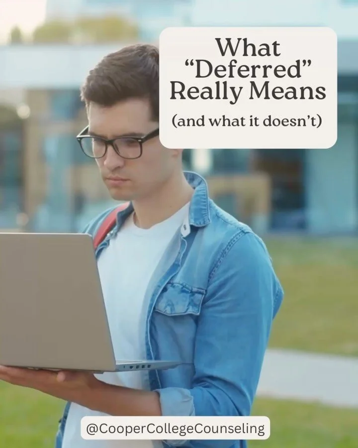 Deferred decisions can feel confusing and emotional.

A deferral does not mean you weren&rsquo;t qualified.
It means the college isn&rsquo;t ready to decide yet and wants to see more of the applicant pool before making final decisions.

What matters 