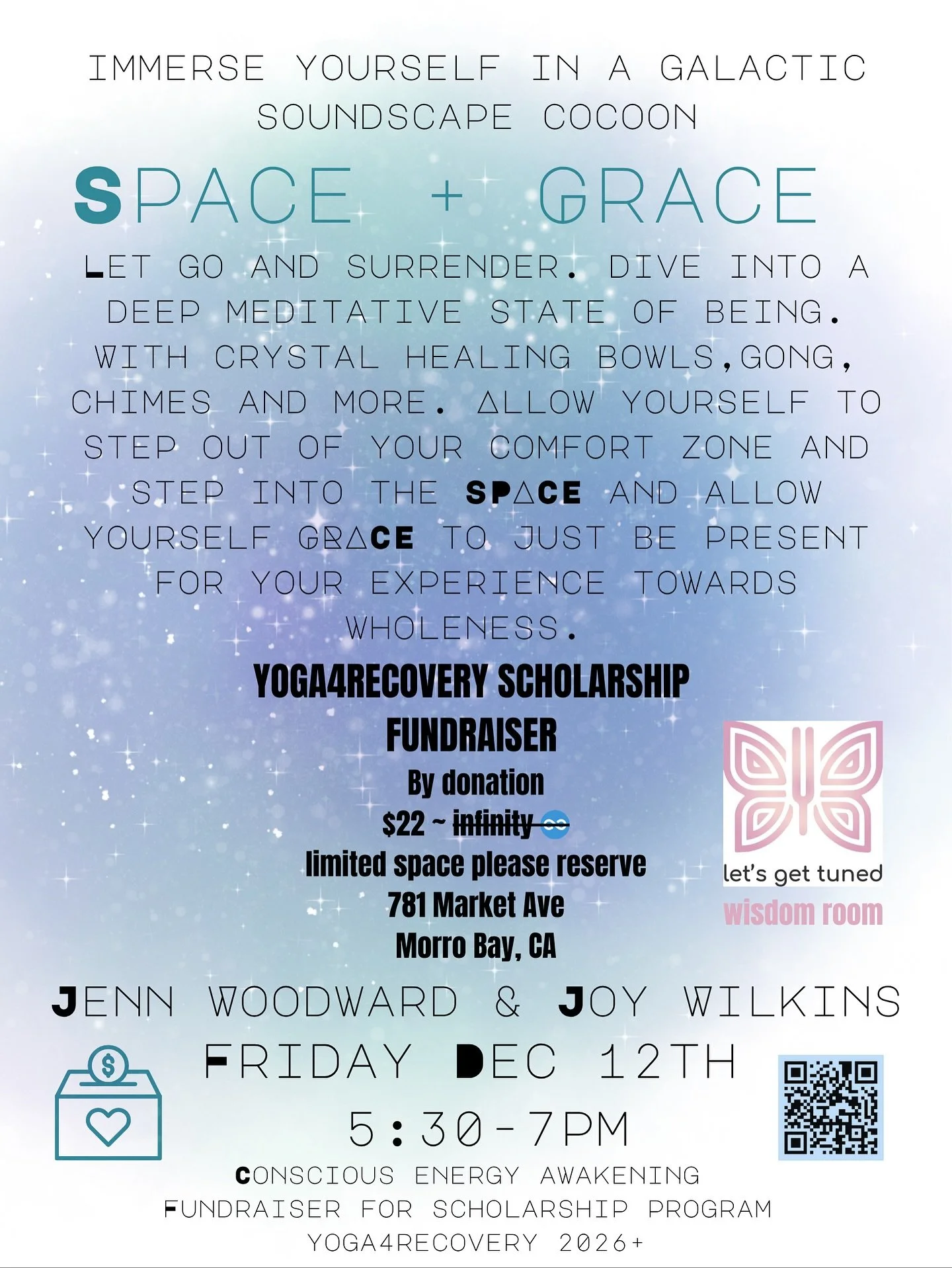 Yoga4Recovery Scholarship Fundraiser @consciousenergyawakening is raising funds to build our scholarship fund and offer financial assistance to those ready for this program and to accept community support towards their recovery journey. 

Join us for